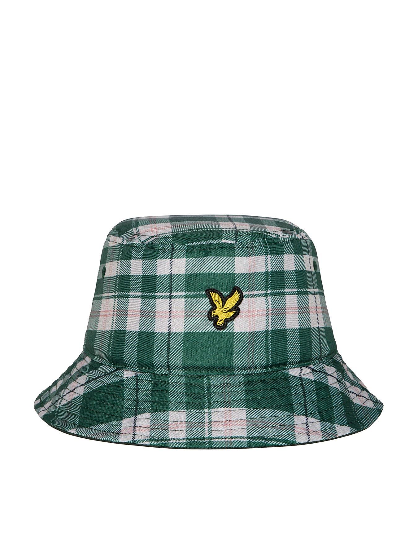 Image 1 of 3 of Lyle & Scott Tartan Bucket Hat - Green