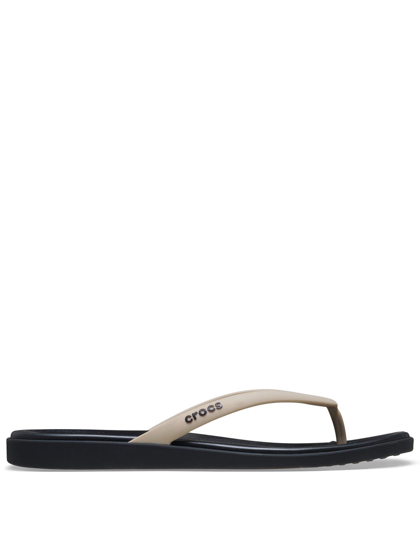 Crocs Miami 2-Tone Flip Flops - Black