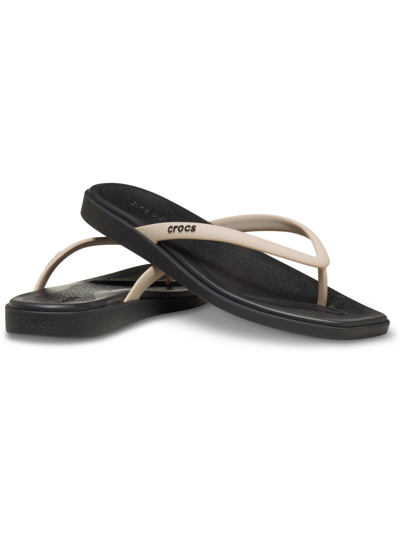 Crocs Miami Two Tone Flip Flop - Black | Very