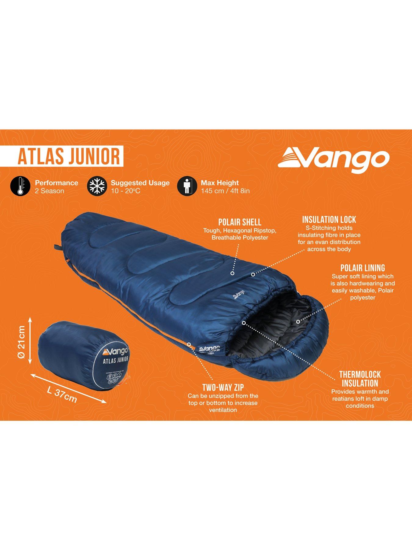 Image 2 of 6 of Vango ATLAS JUNIOR KIDS SLEEPING BAG - MIDNIGHT NAVY