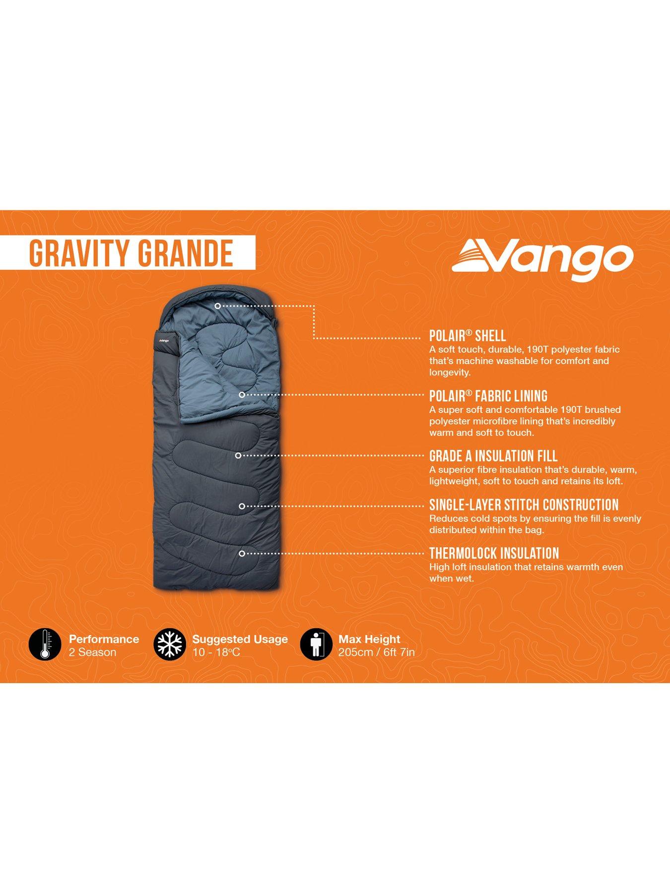 Image 2 of 5 of Vango Gravity Grande Sleeping Bag - Deep Blue