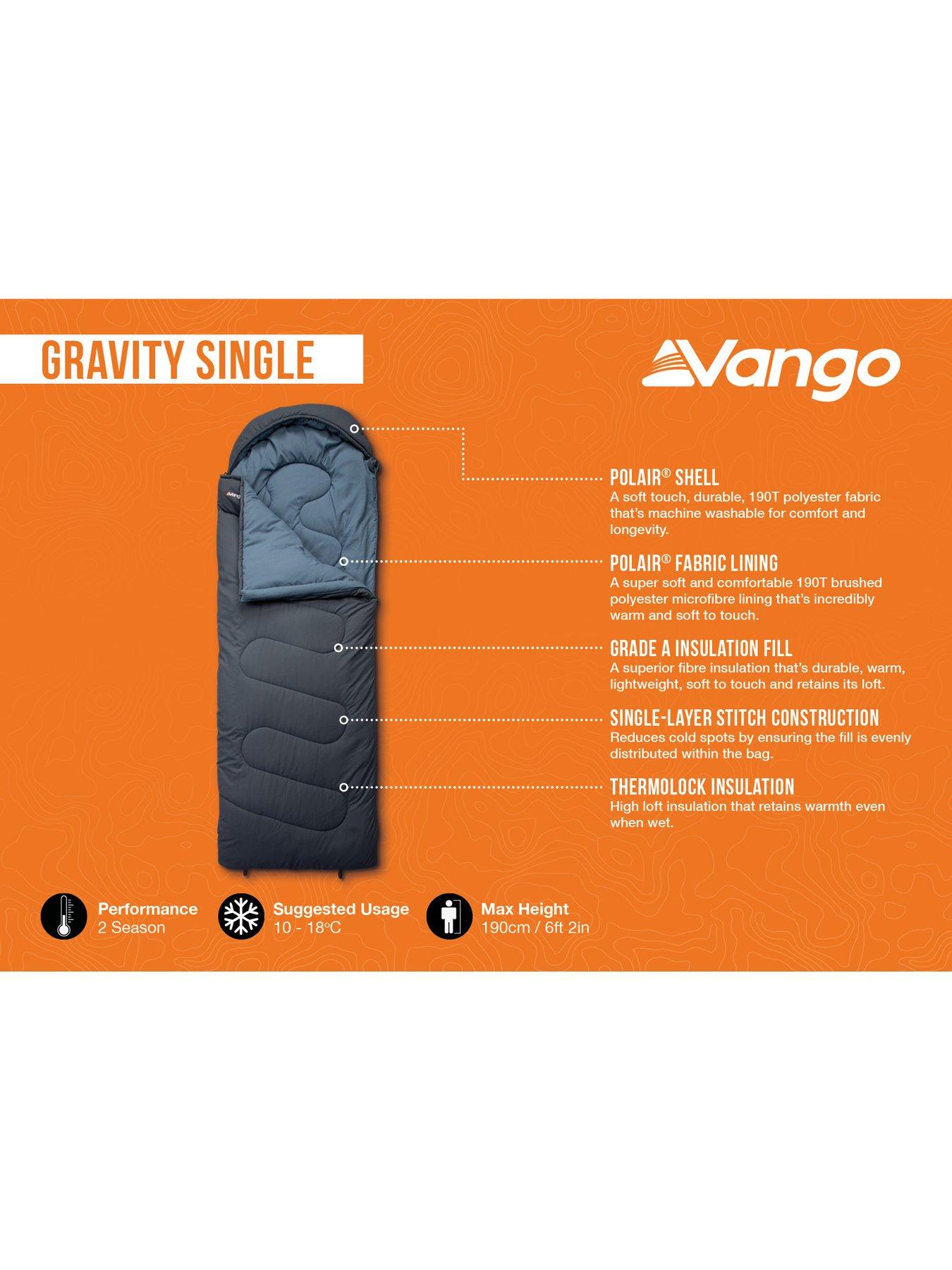 Image 2 of 5 of Vango Gravity Single Sleeping Bag - Deep Blue