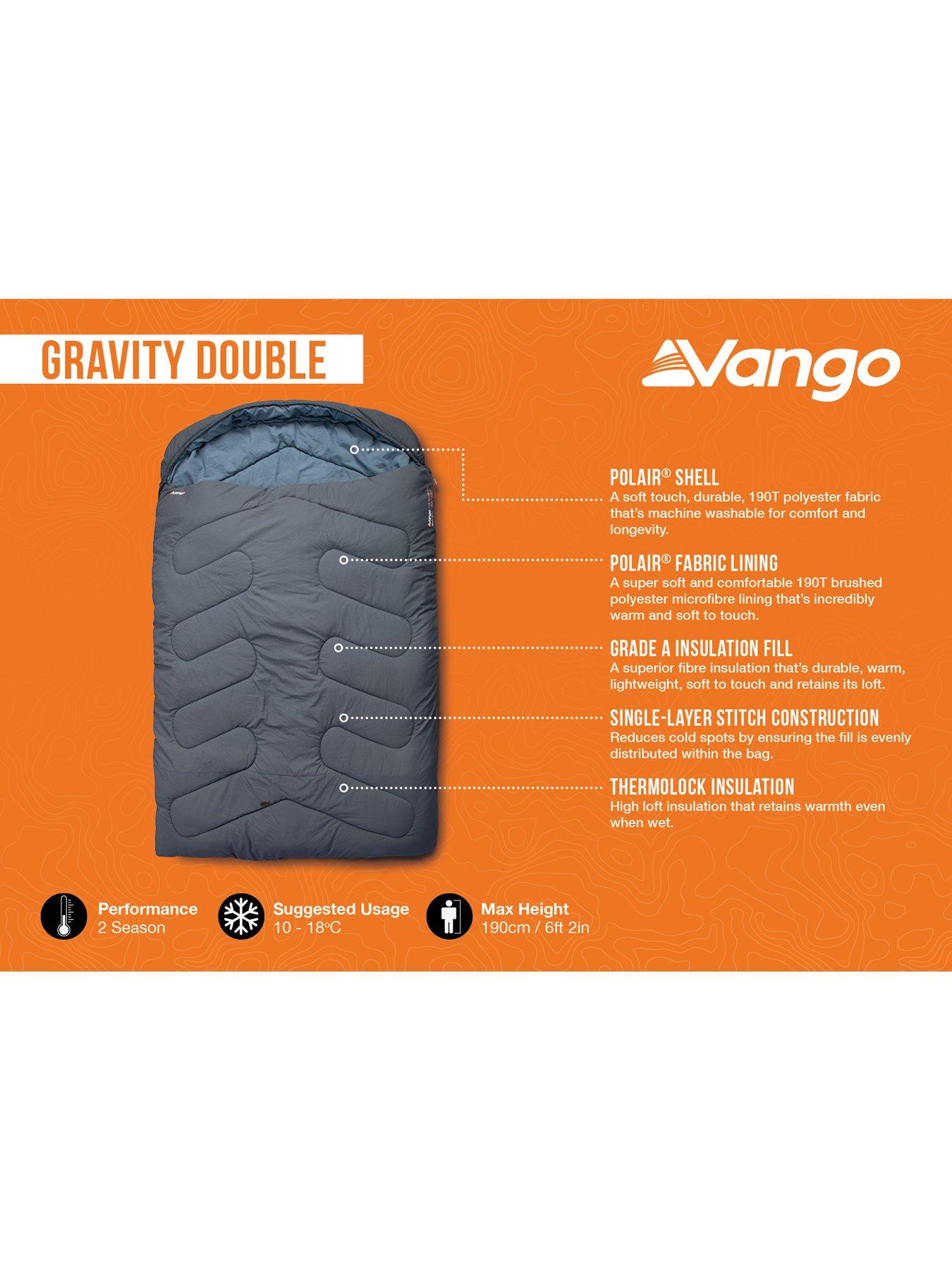 Image 2 of 6 of Vango Gravity Double Sleeping Bag - Deep Blue