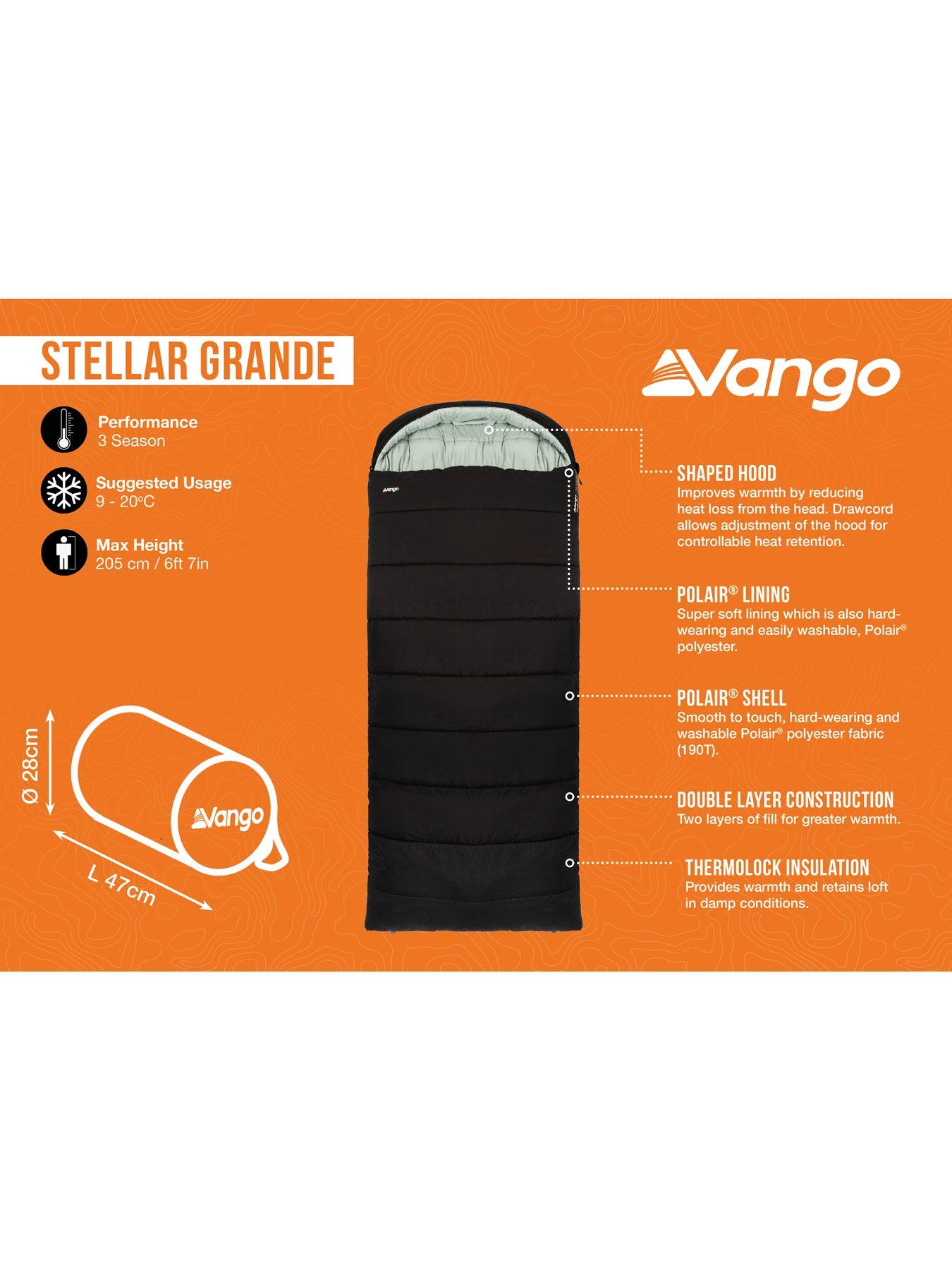 Image 2 of 7 of Vango Stellar Grande - Sleeping Bag - Black