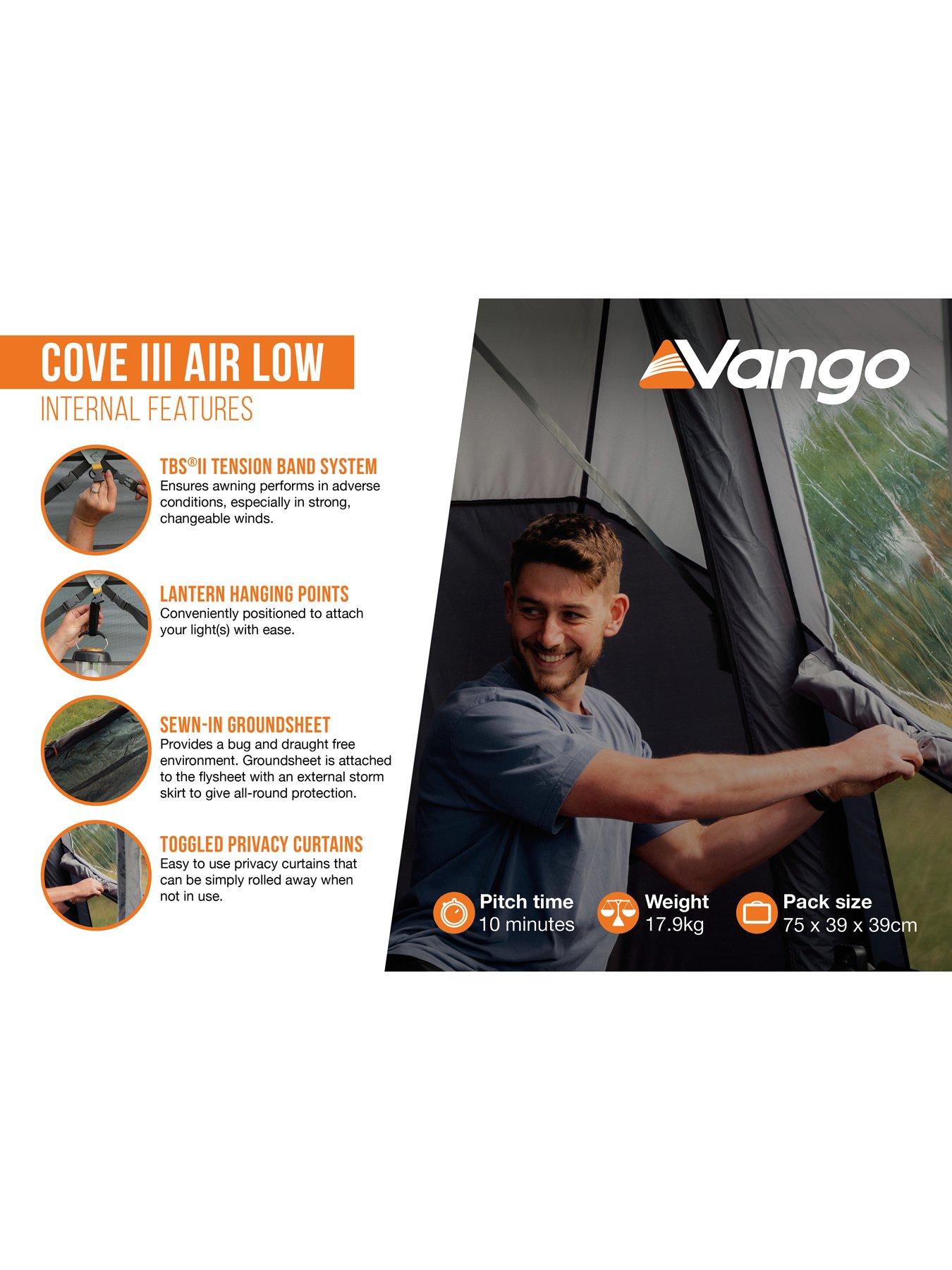 Image 4 of 8 of Vango COVE III AIR LOW DRIVE AWAY AWNING