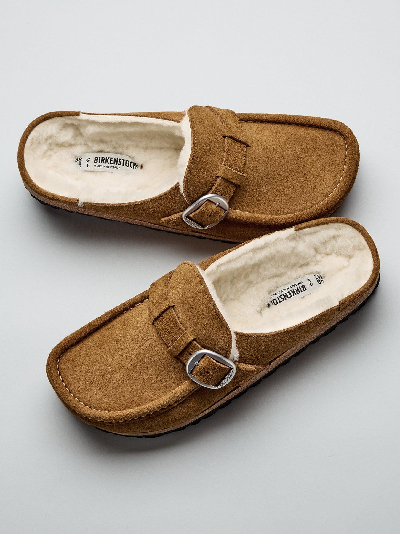 Birkenstock Buckley Shearling Suede Leather Women - Brown