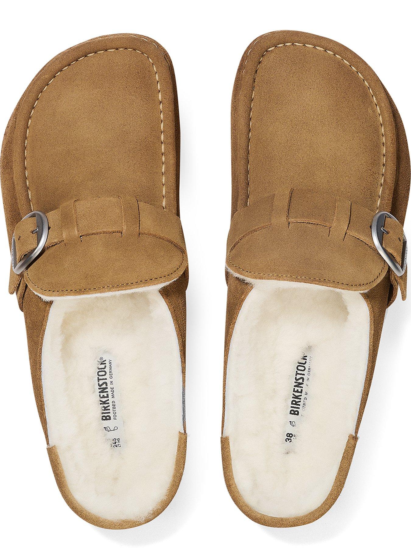 Image 4 of 5 of Birkenstock Buckley Shearling Suede Leather Women - Brown