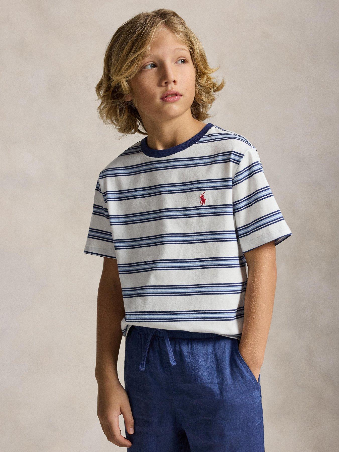 Polo Ralph Lauren Boys Short Sleeve Stripe T-Shirt - Multi