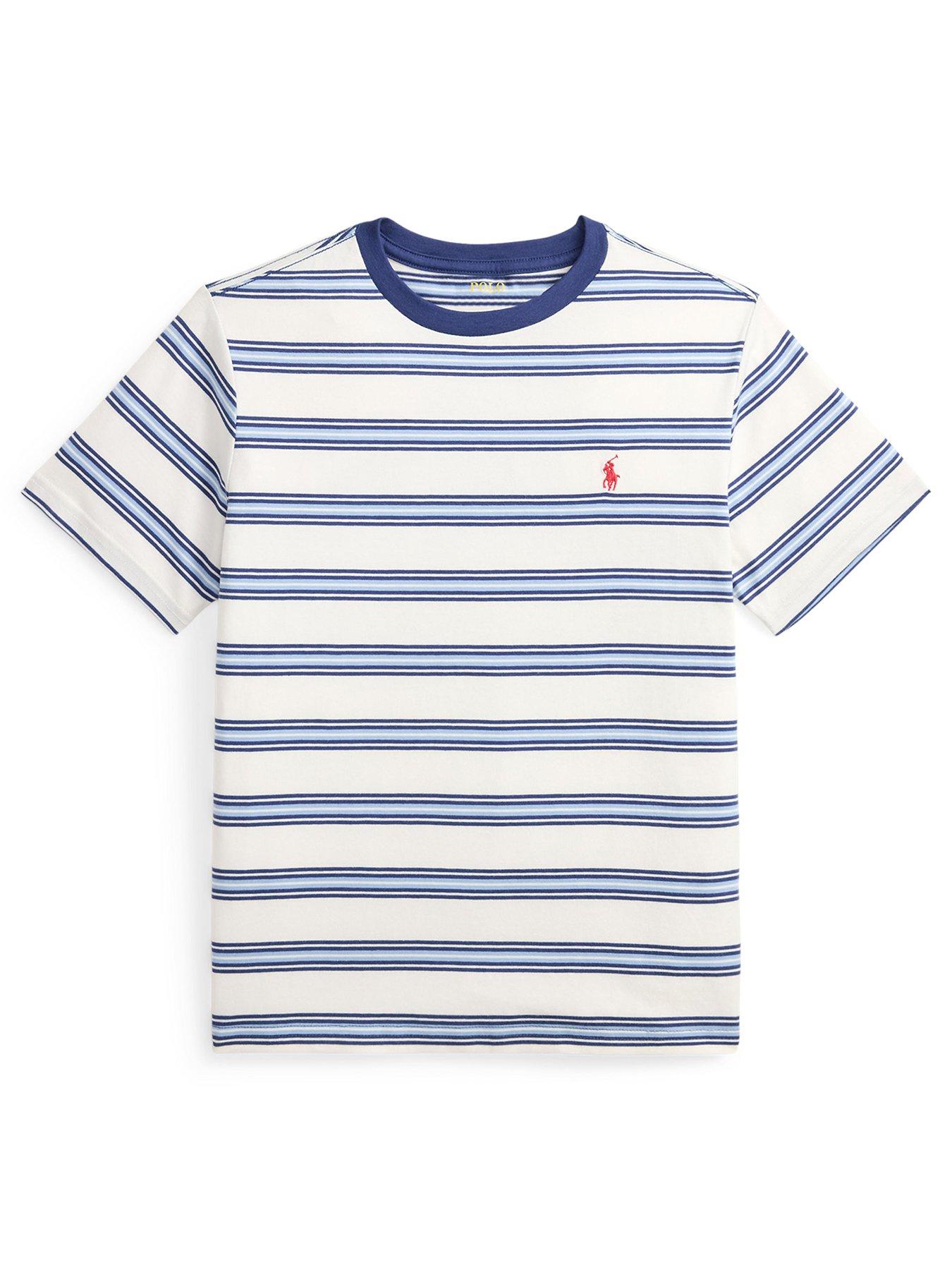 Polo Ralph Lauren Boys Short Sleeve Stripe T-Shirt, Multi, Size 3 Years