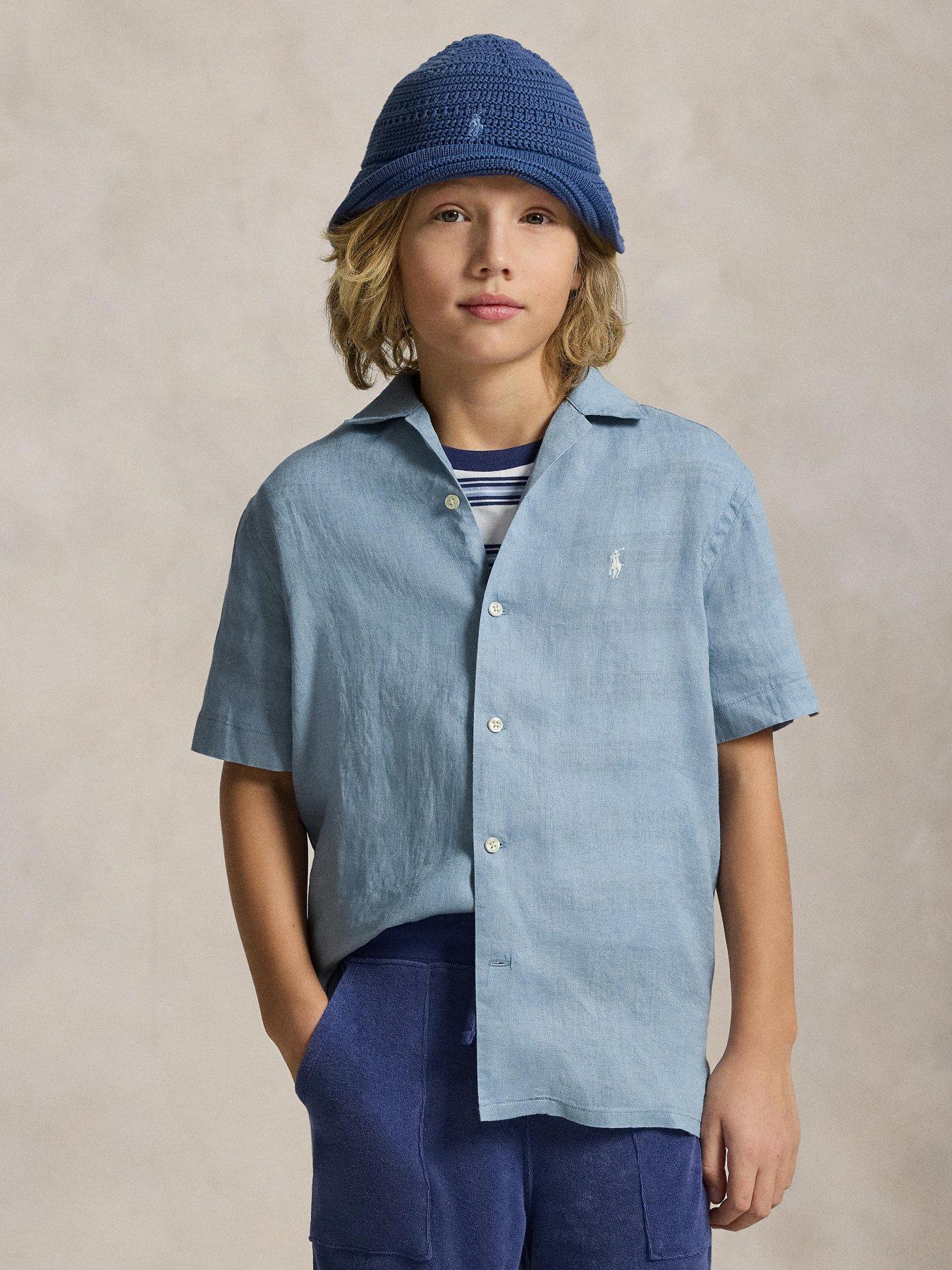 Polo Ralph Lauren Boys Short Sleeve Shirt - Blue