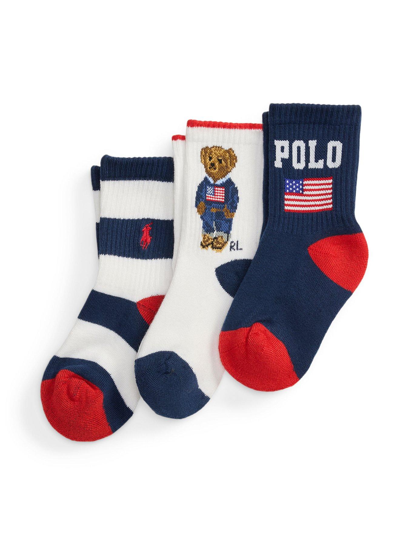 Polo Ralph Lauren Boys 3 Pack Of Socks - Multi