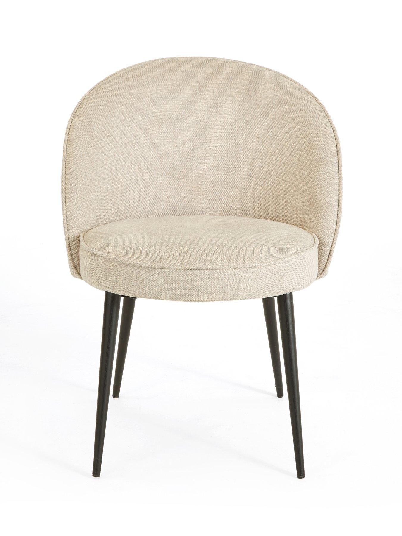 Image 4 of 7 of The Very Collection Carina Mid Oak 120cm Round Dining Table &amp; 4 Carina Natural Chairs - FSC&reg; Certified