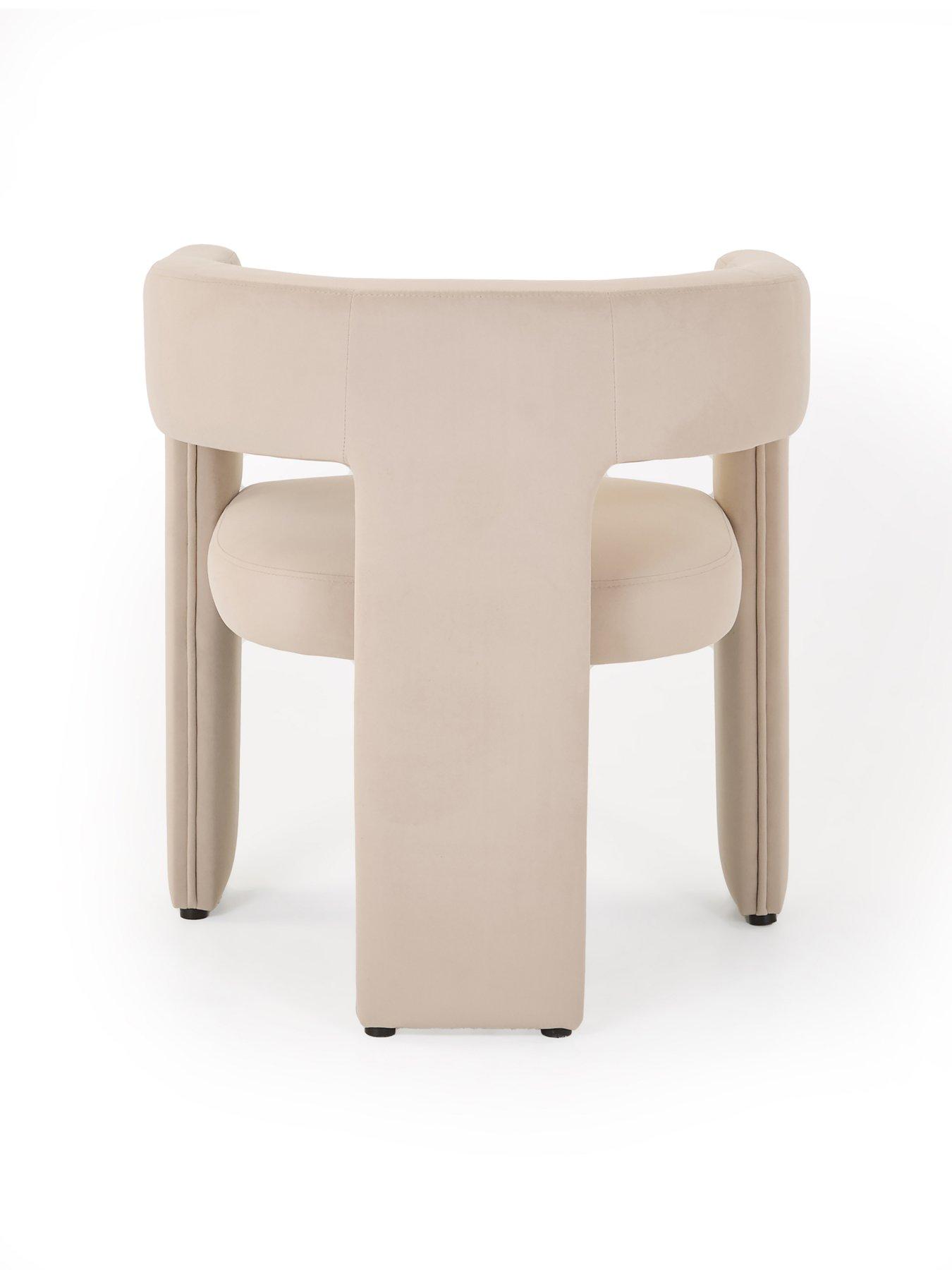 Image 6 of 7 of The Very Collection Carina Mid Oak 120cm Round Dining Table &amp; 4 Nell Taupe Chairs - FSC&reg; Certified