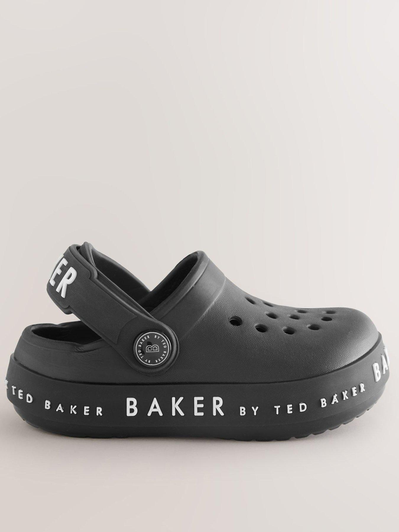 Ted Baker Younger Boys Logo Clog Shoes - Black