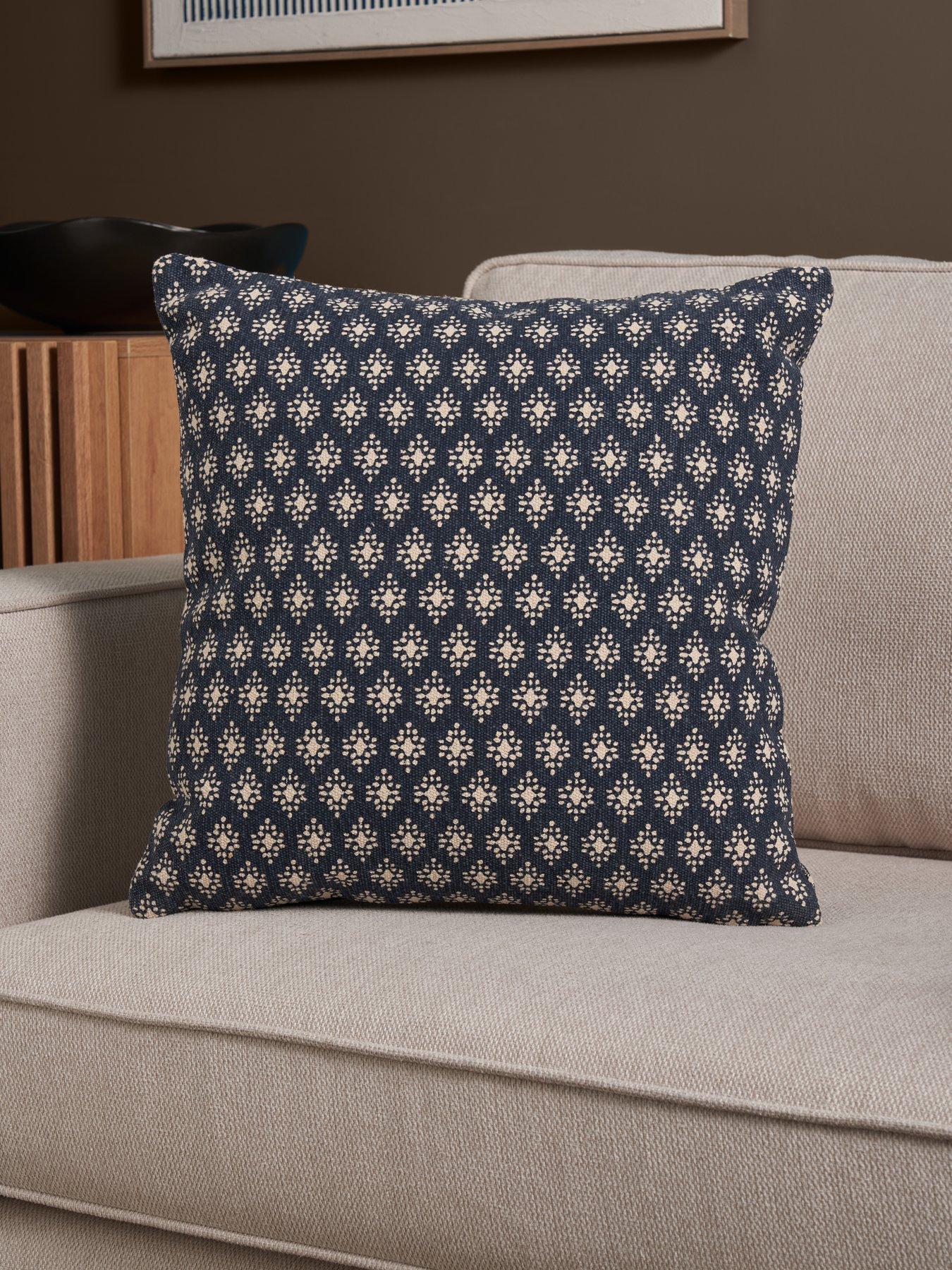 The Very Collection Zen Block Print Cushion