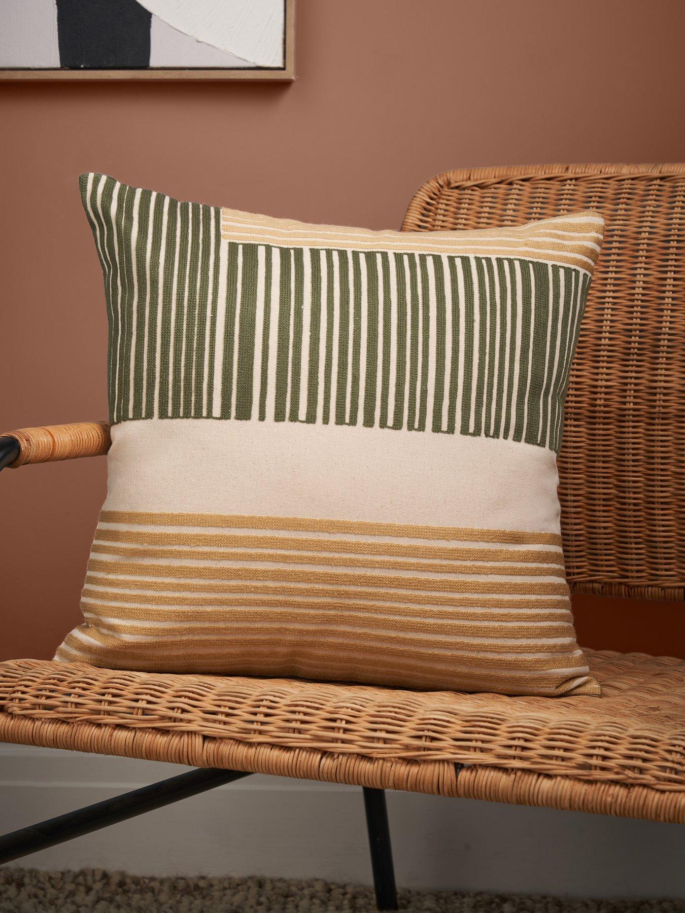 Image 1 of 6 of The Very Collection Revive Lines Cushion