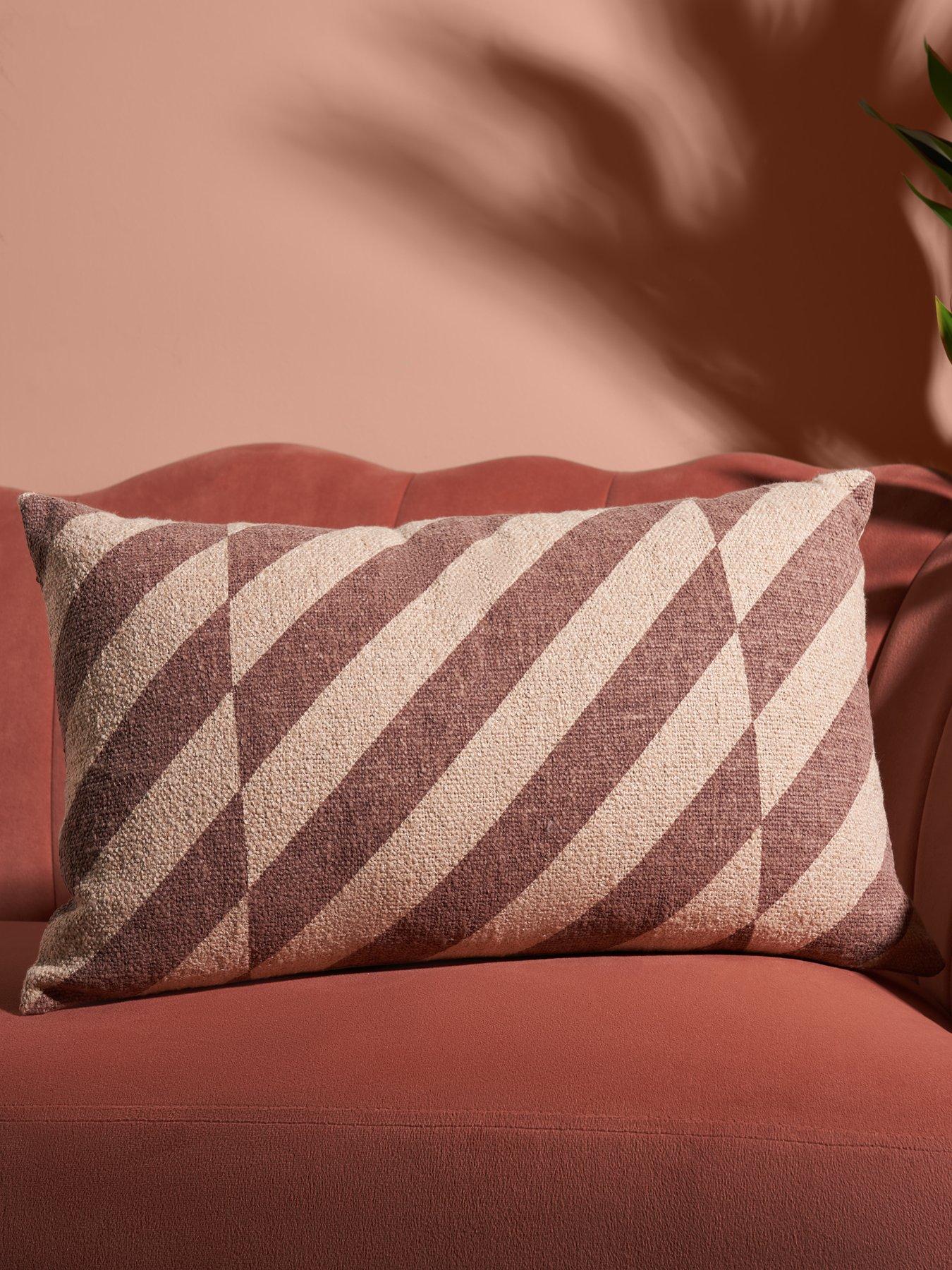 The Very Collection Palm Stripes Bolster Cushion