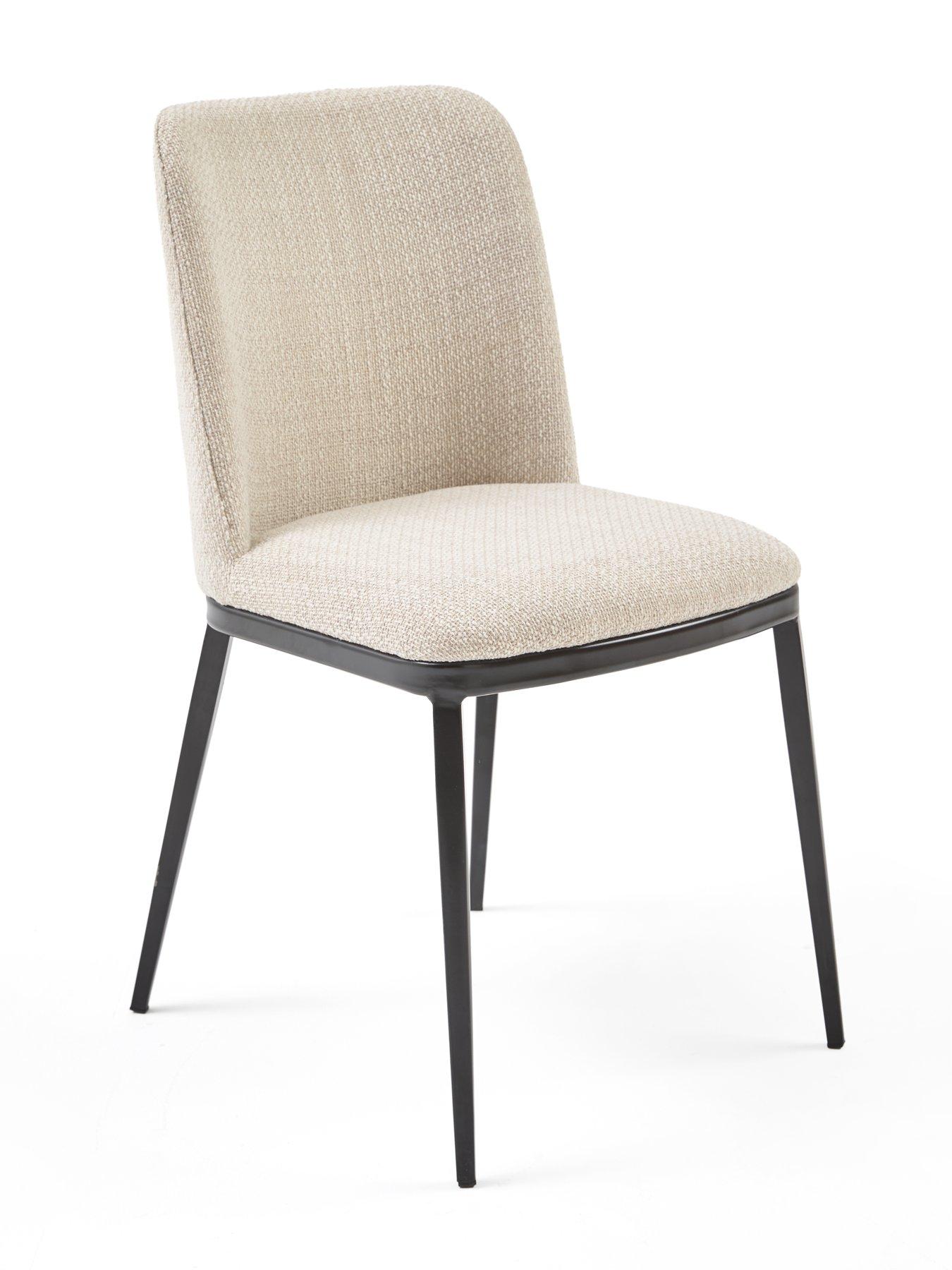 Image 5 of 7 of The Very Collection Carina Black 200cm Oval Dining Table &amp; 4 Willow Standard Chairs - FSC&reg; Certified