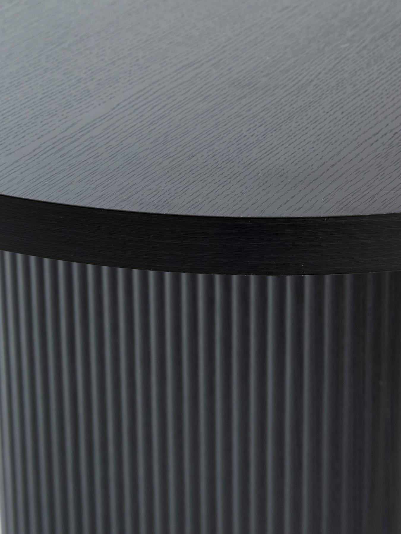 Image 4 of 7 of The Very Collection Carina Black 200cm Oval Dining Table &amp; 4 Romie Chairs - FSC&reg; Certified