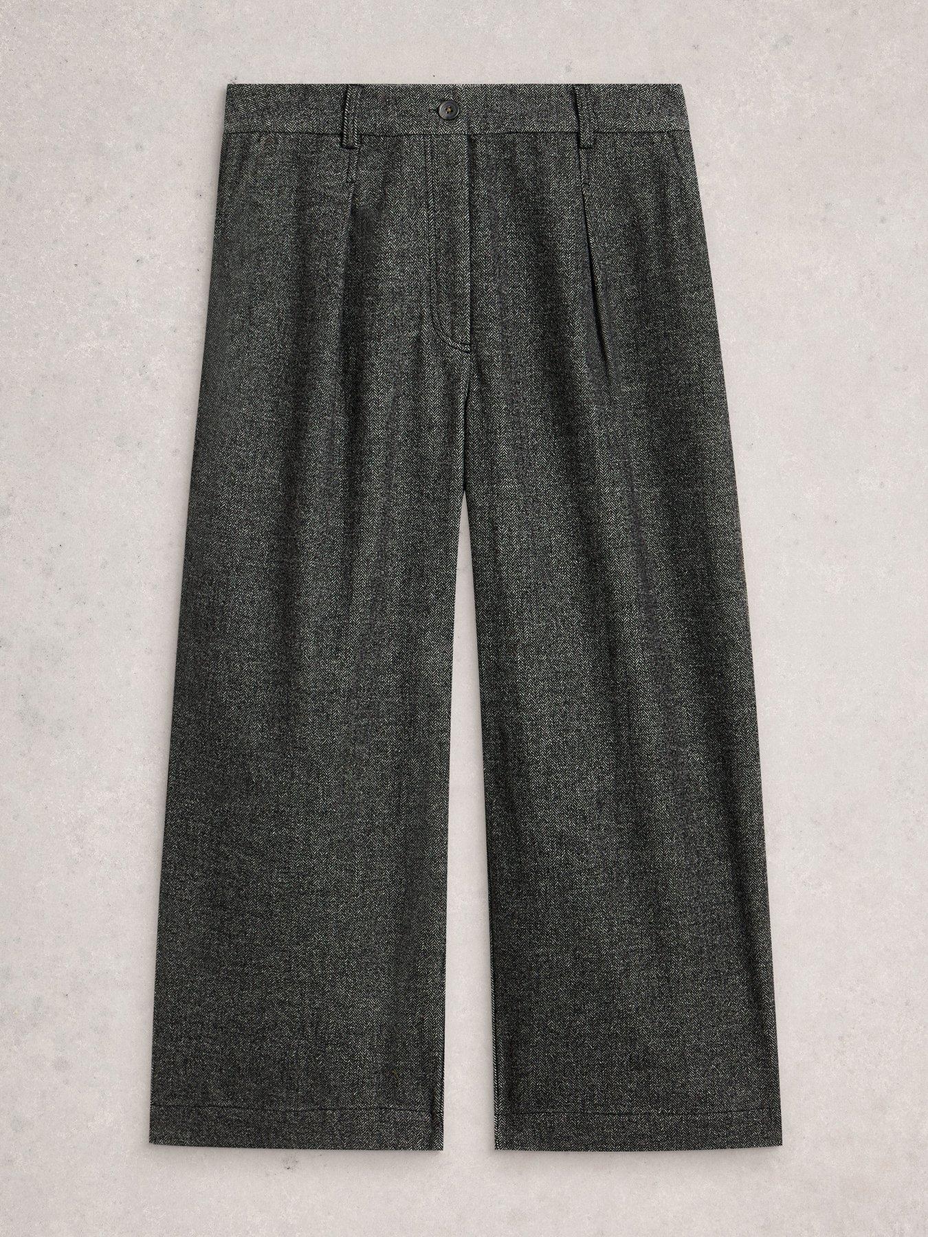 Image 5 of 7 of White Stuff Belle Tweedy Wide Leg Crop