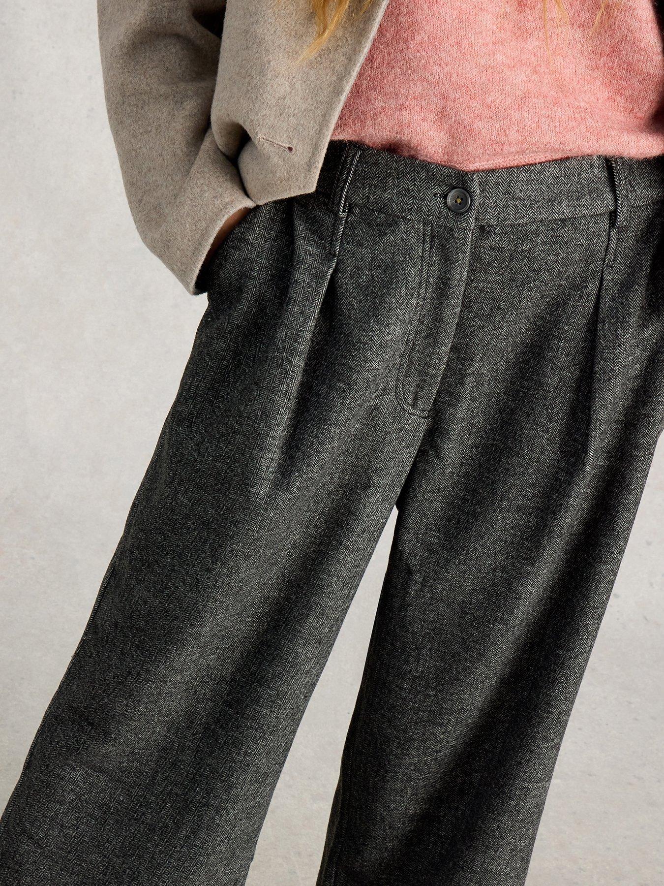 Image 7 of 7 of White Stuff Belle Tweedy Wide Leg Crop