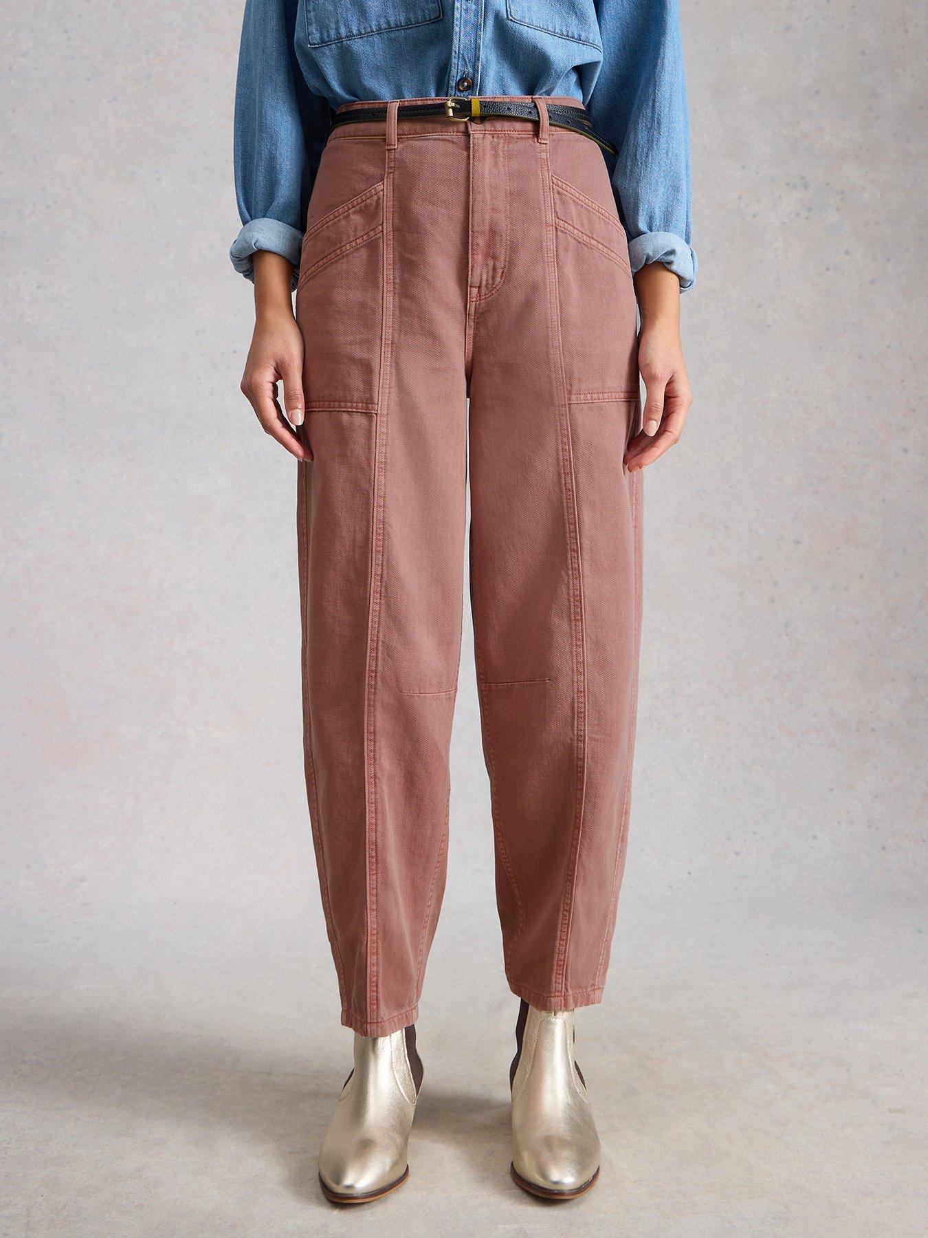 White Stuff Aubrey Barrel Trouser - Pink