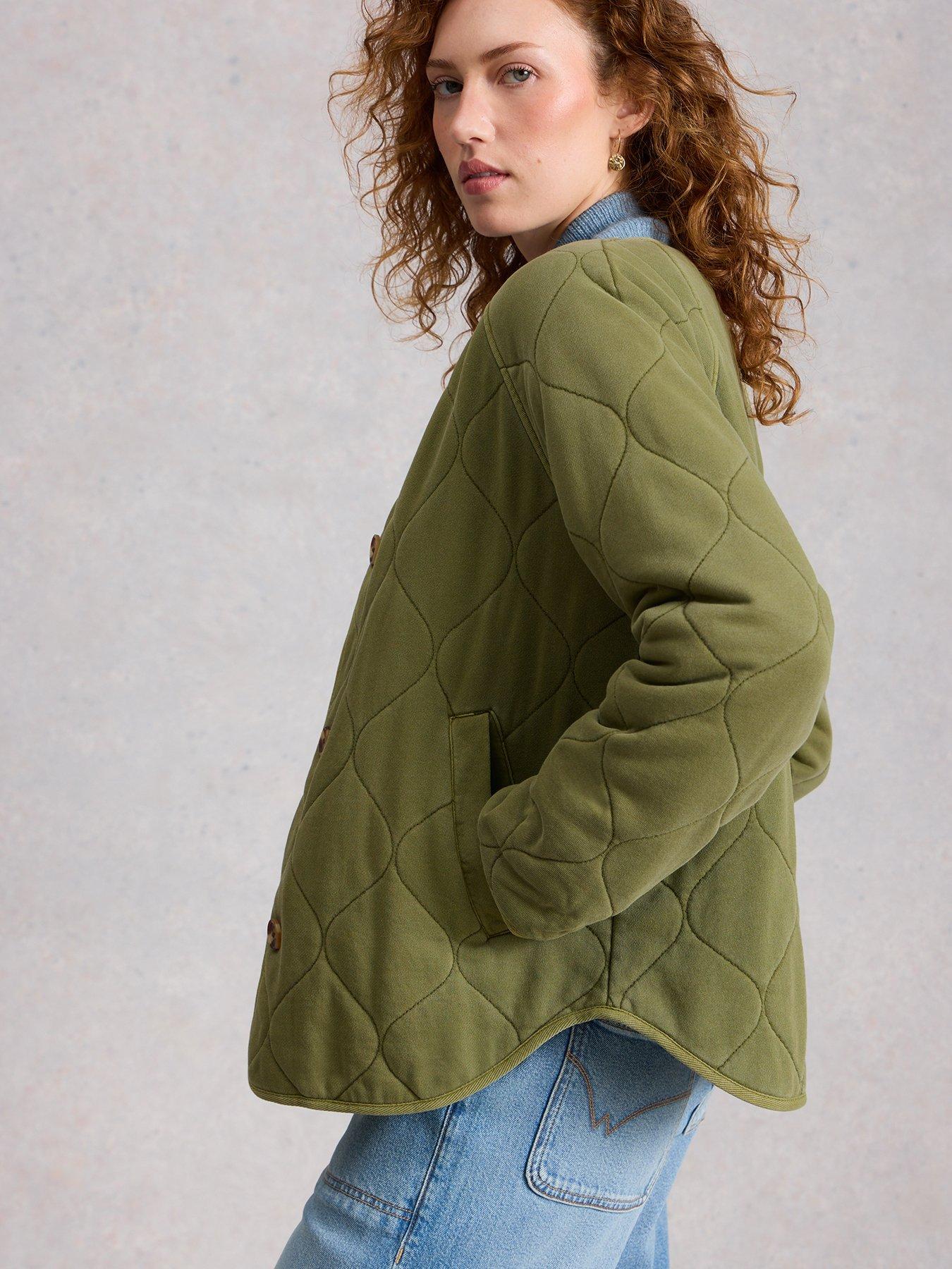 Image 4 of 6 of White Stuff Anya Jersey Quilted Jacket