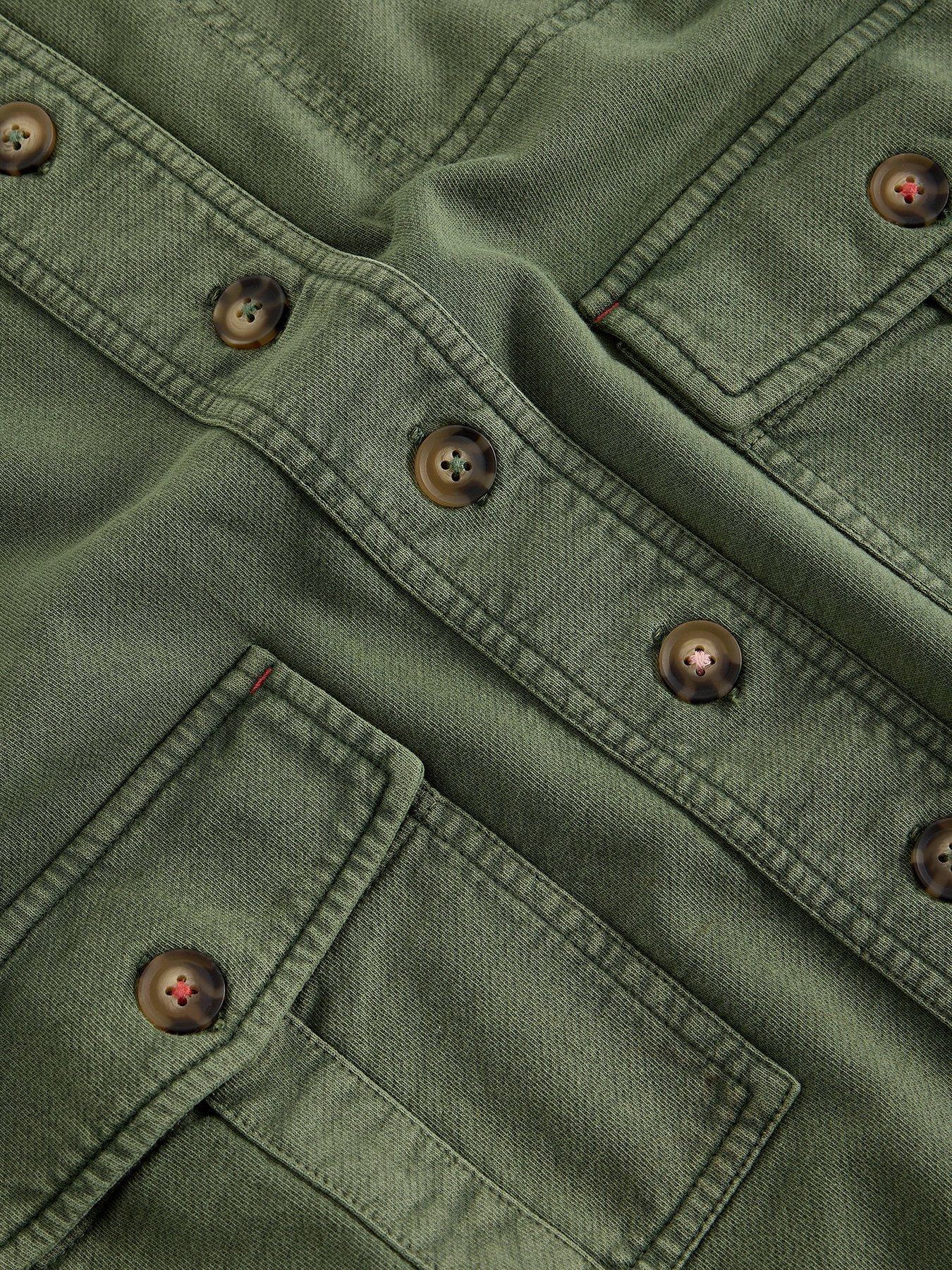 Image 6 of 6 of White Stuff Demi Utility Jersey Jacket - Green
