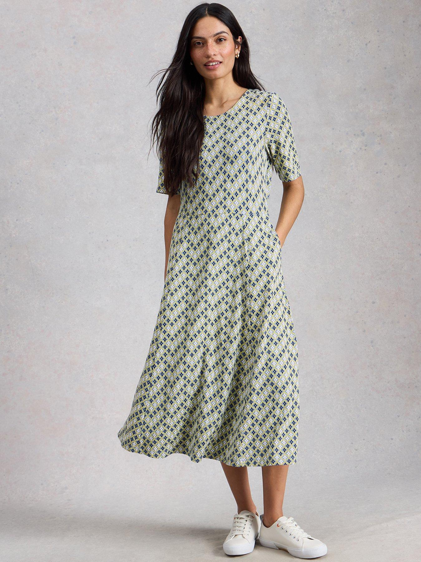 White Stuff Madeline Jersey Dress - Green