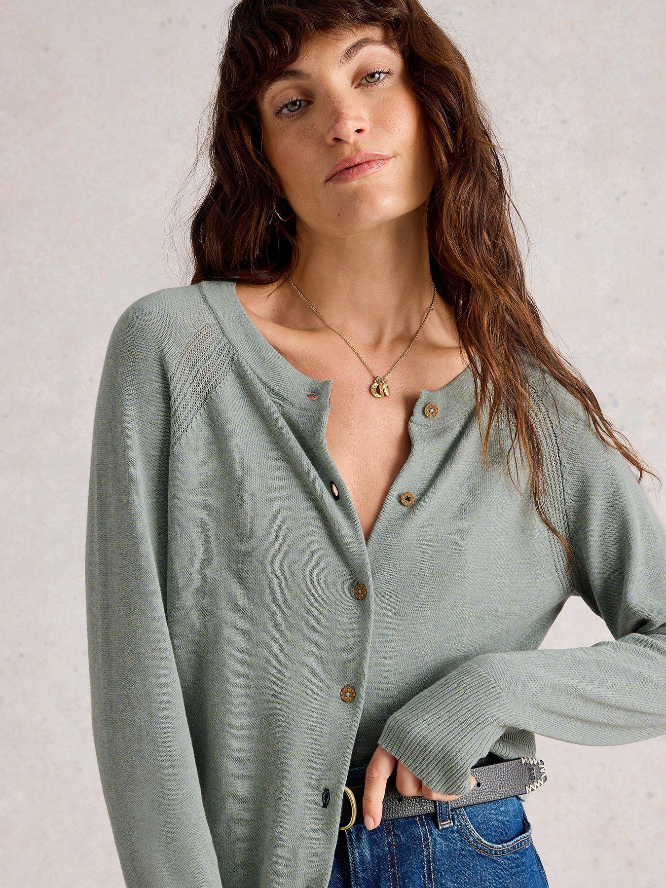 Image 4 of 6 of White Stuff Lulu Cardigan - Green