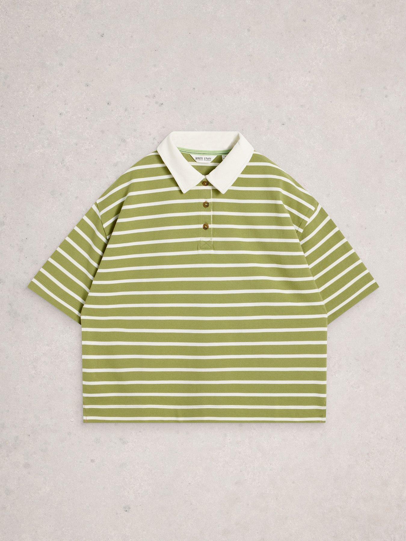 Image 5 of 6 of White Stuff Ruby Rugby Top - Green