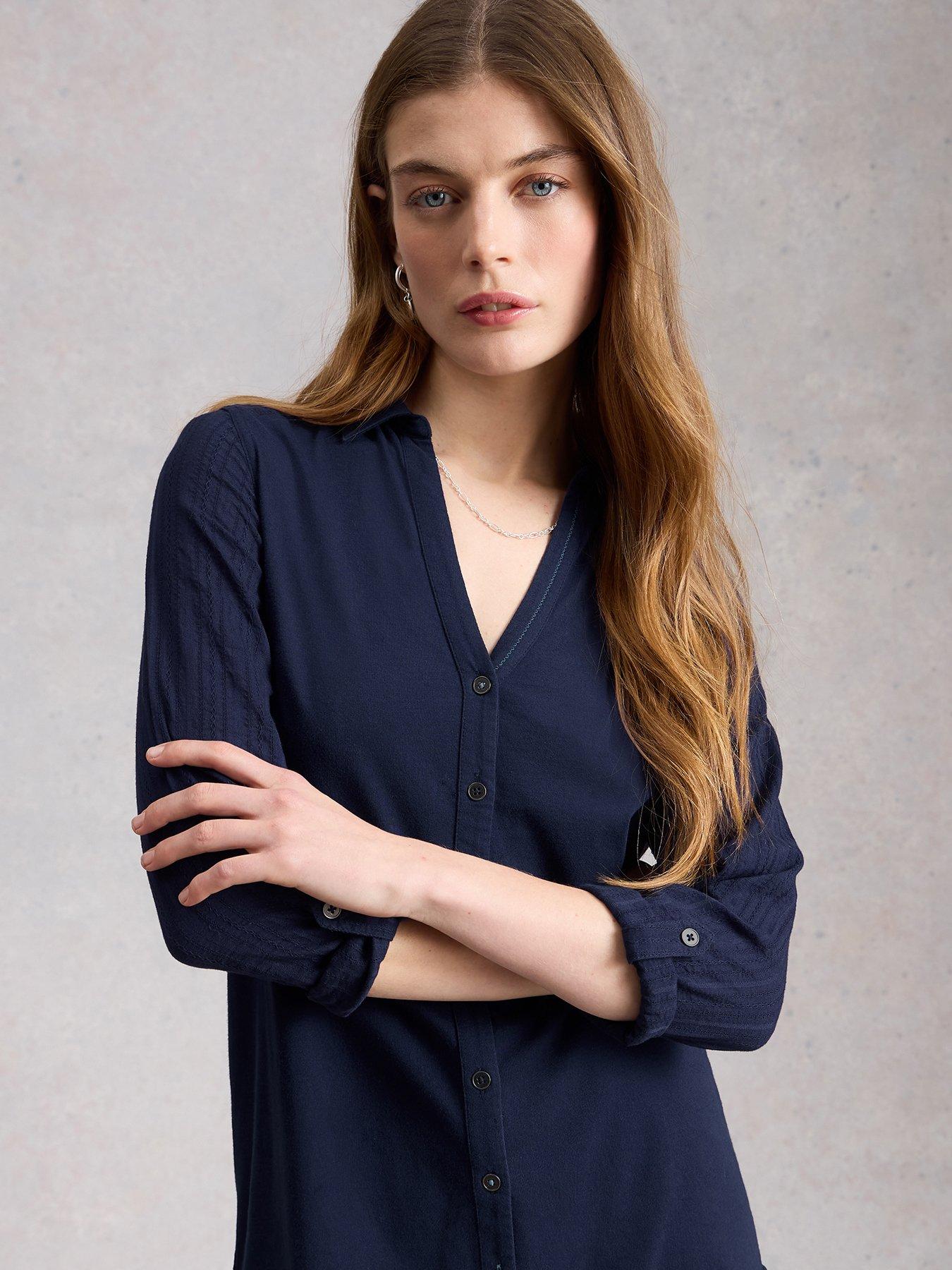 White Stuff Annie Mix Longline - Navy