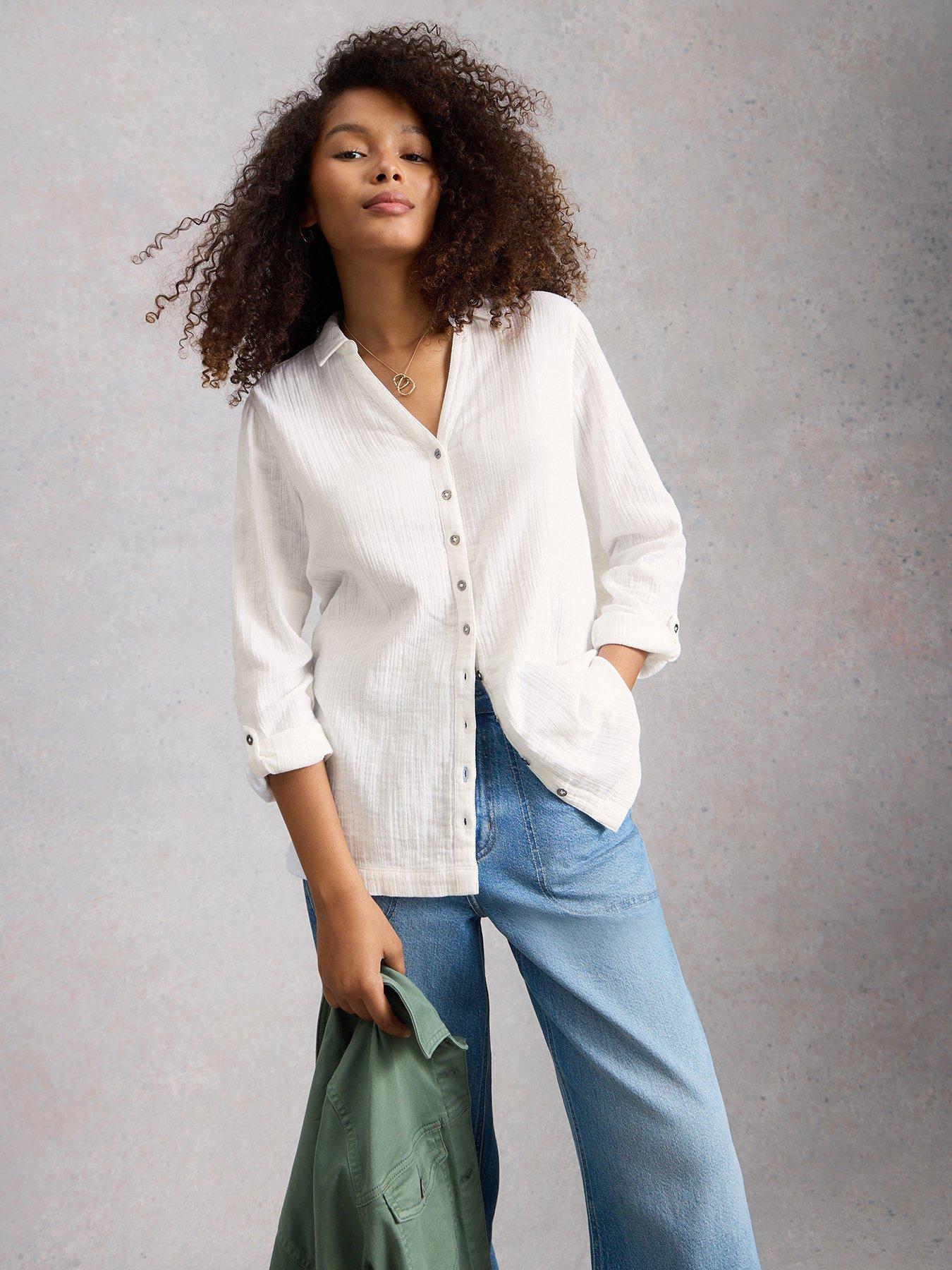 Image 1 of 6 of White Stuff Annie Double Cloth Longline