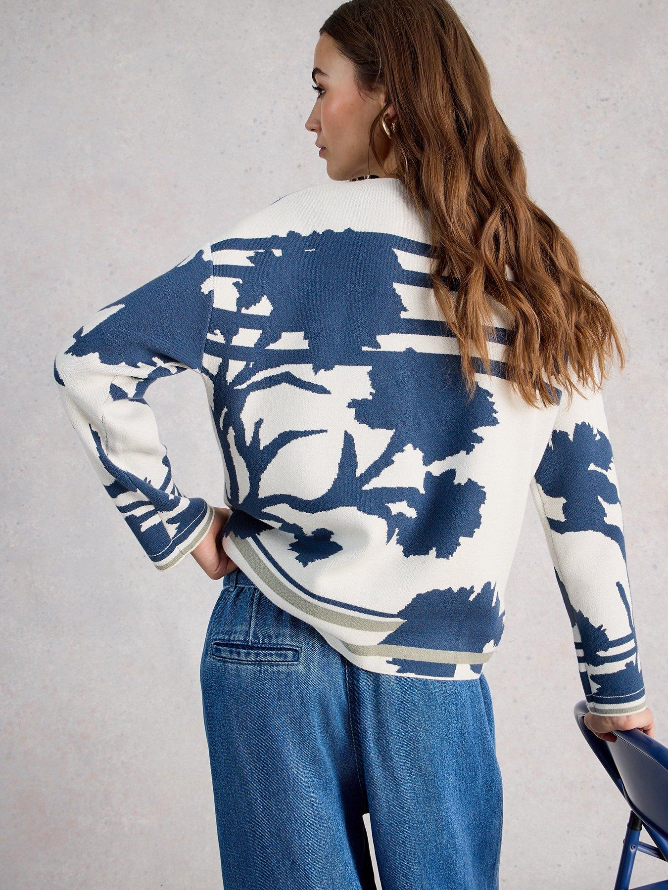 Image 2 of 6 of White Stuff Fabia Floral Jumper - White