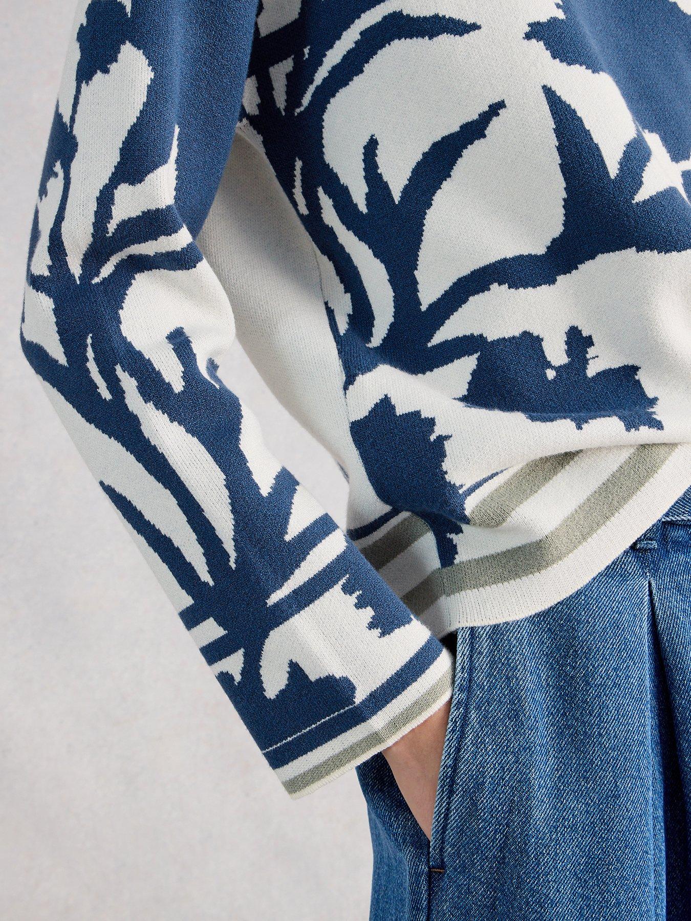 Image 4 of 6 of White Stuff Fabia Floral Jumper - White