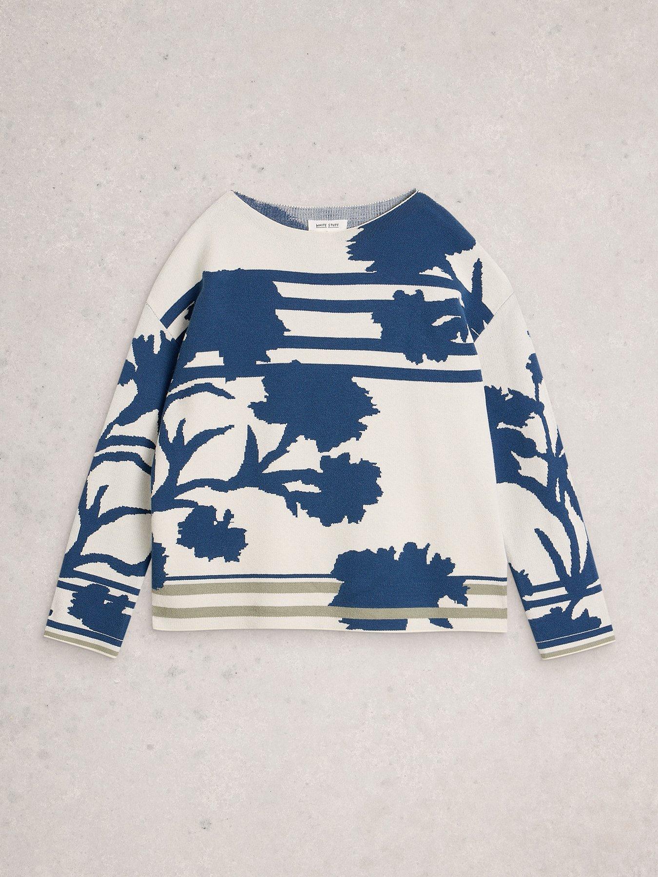Image 5 of 6 of White Stuff Fabia Floral Jumper - White