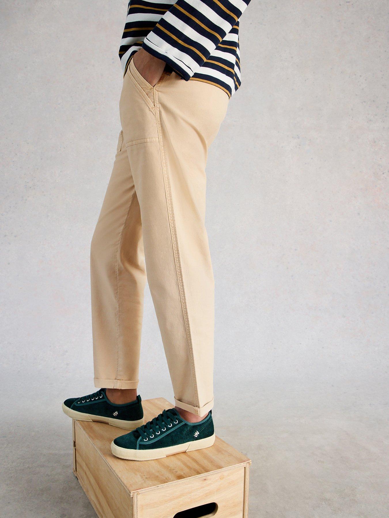 White Stuff Twister Chino Trouser - Beige