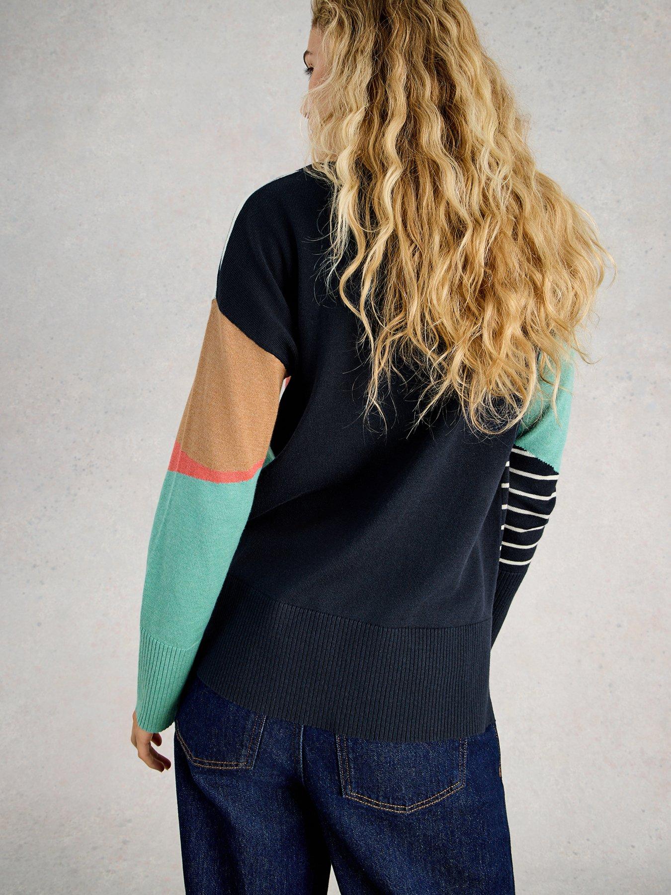 Image 2 of 6 of White Stuff Olive Abstract Jumper