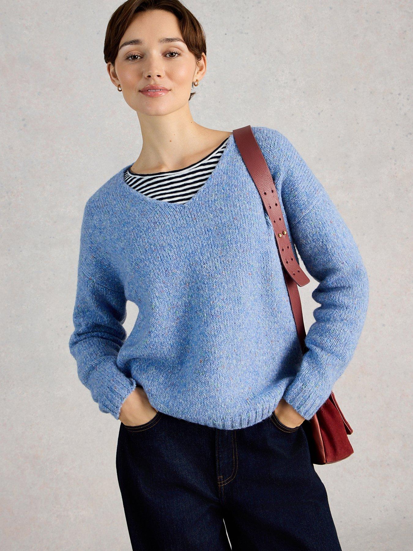 Image 4 of 6 of White Stuff Tamara Texture V Neck