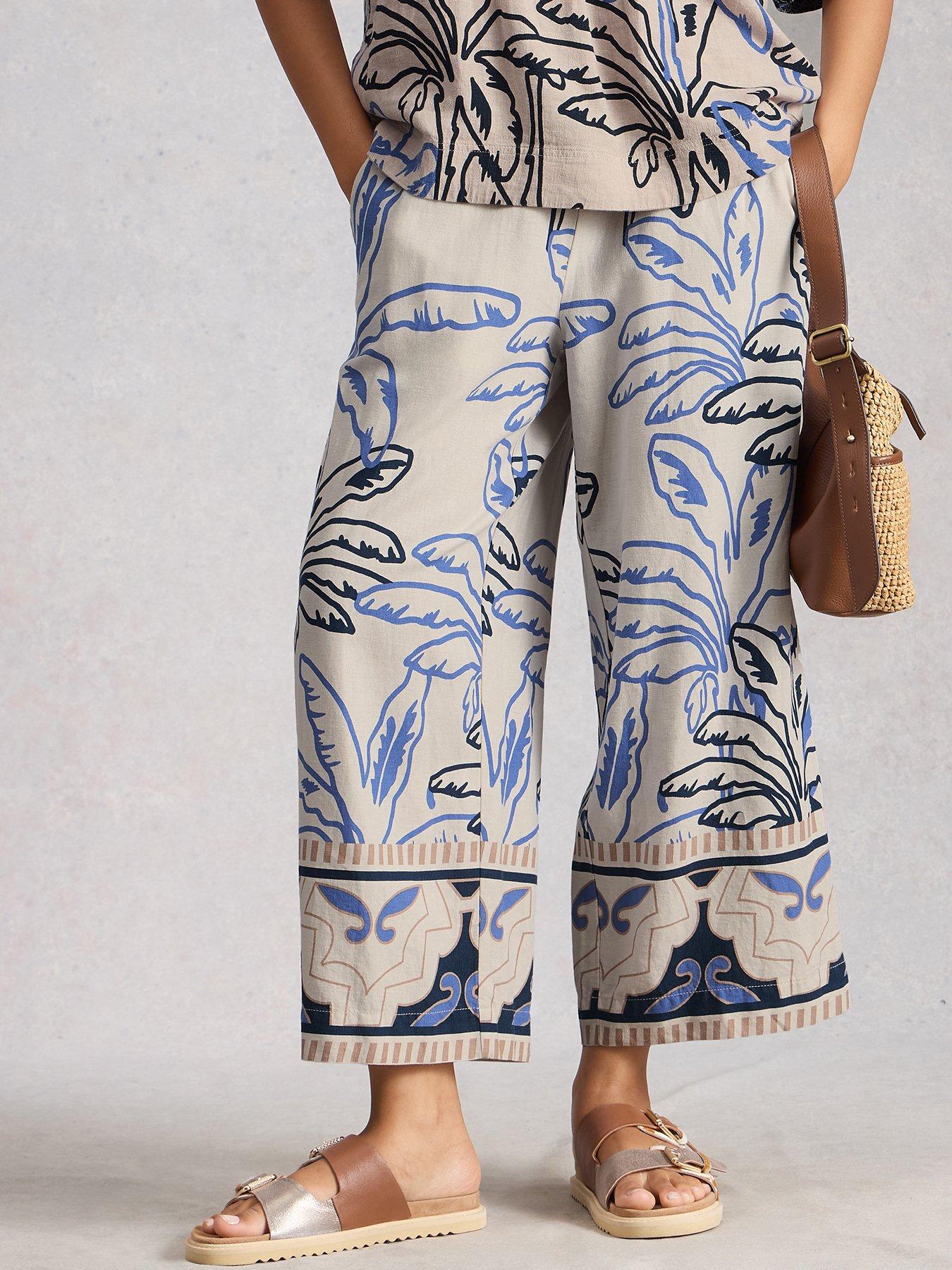 White Stuff Shelly Linen Blend Culotte - White