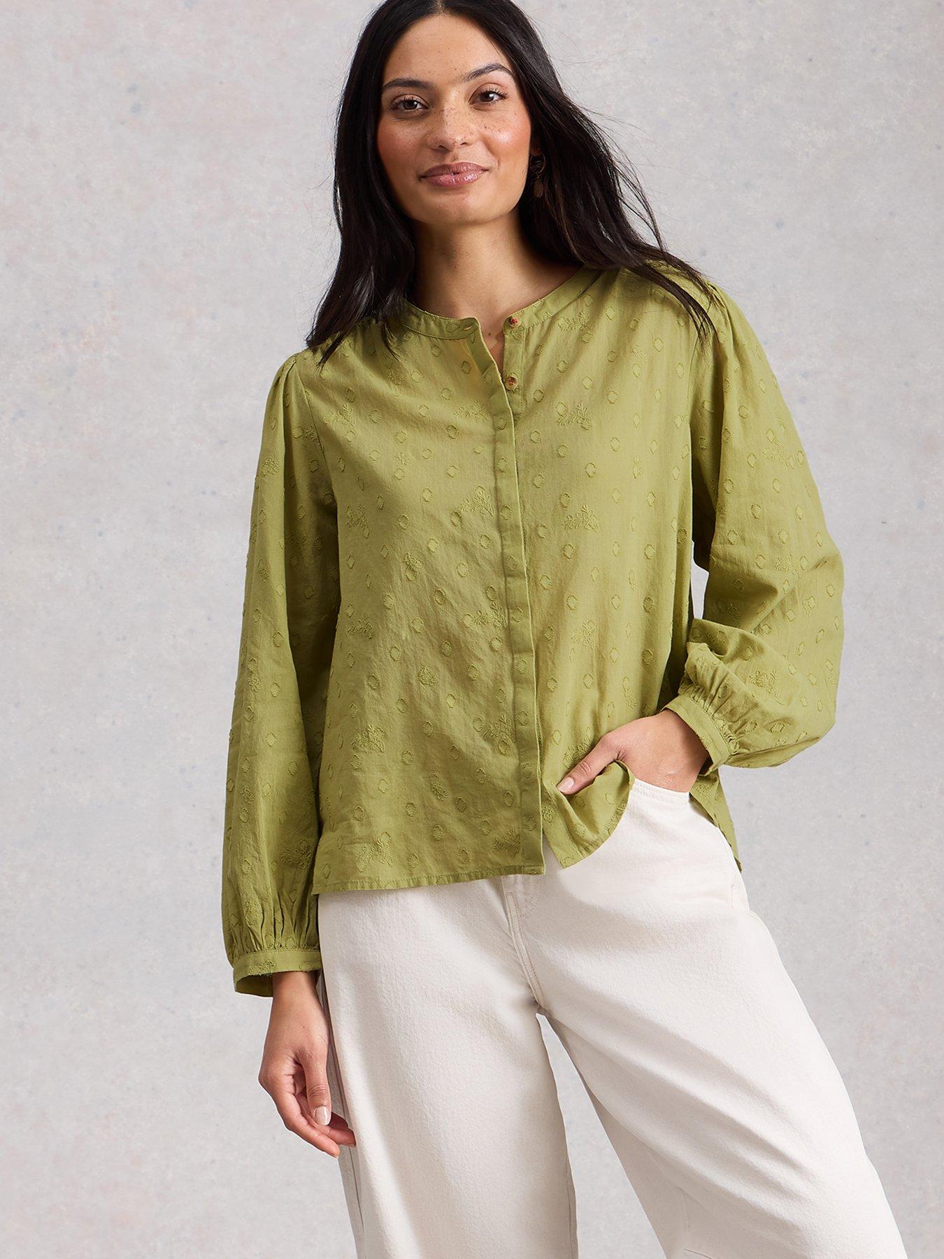White Stuff Lana Top - Green