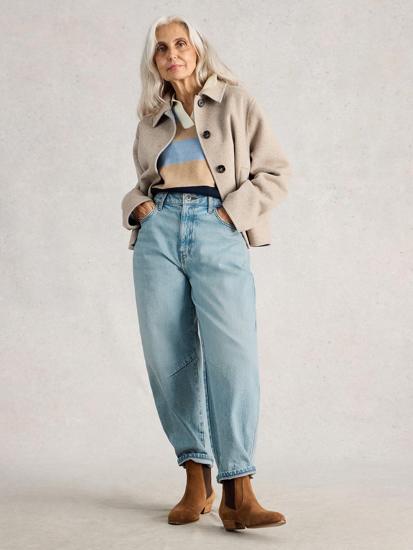 Image 3 of 6 of White Stuff Aubrey Barrel Leg Jean
