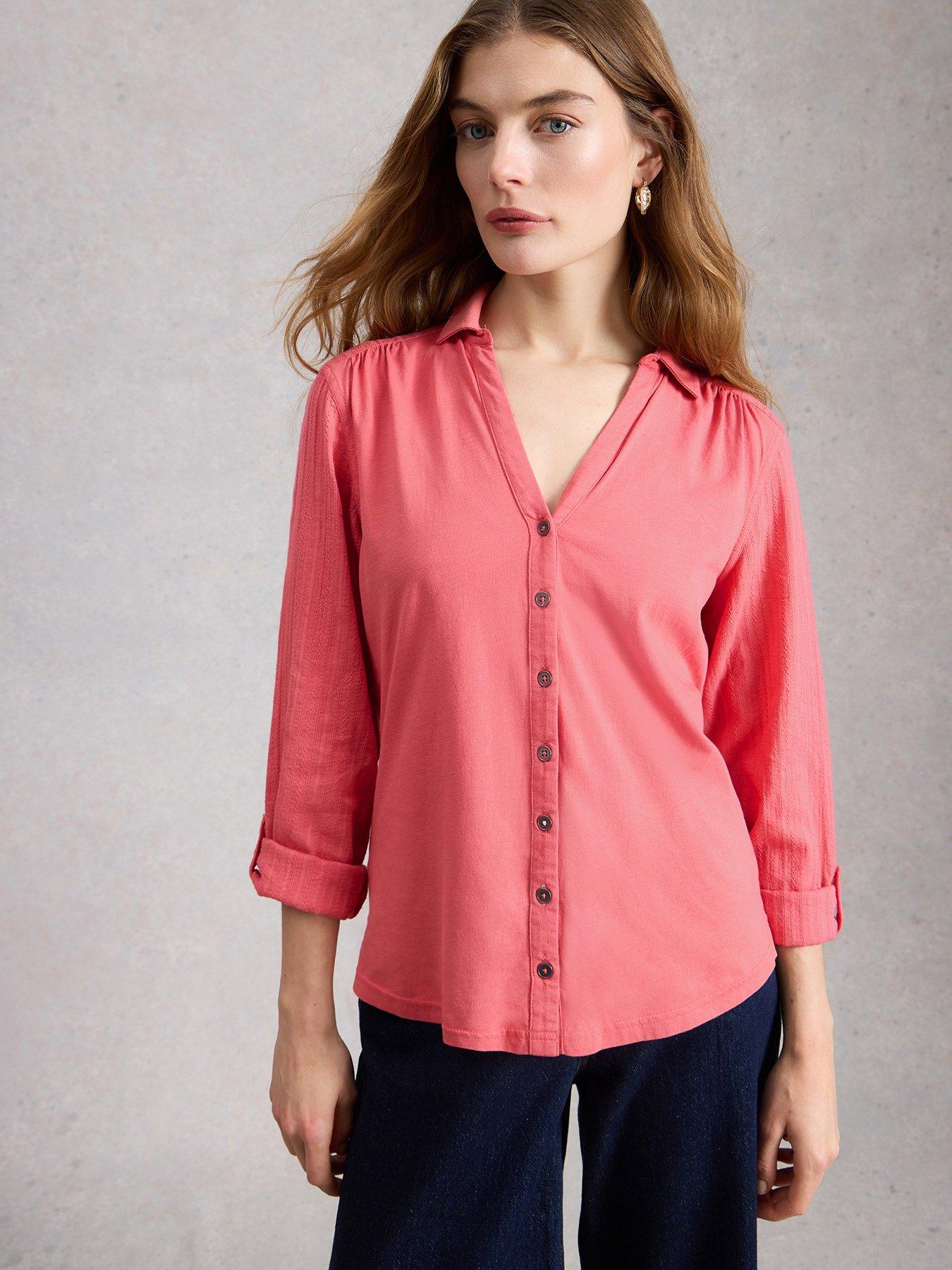 White Stuff Annie Mix Jersey Shirt