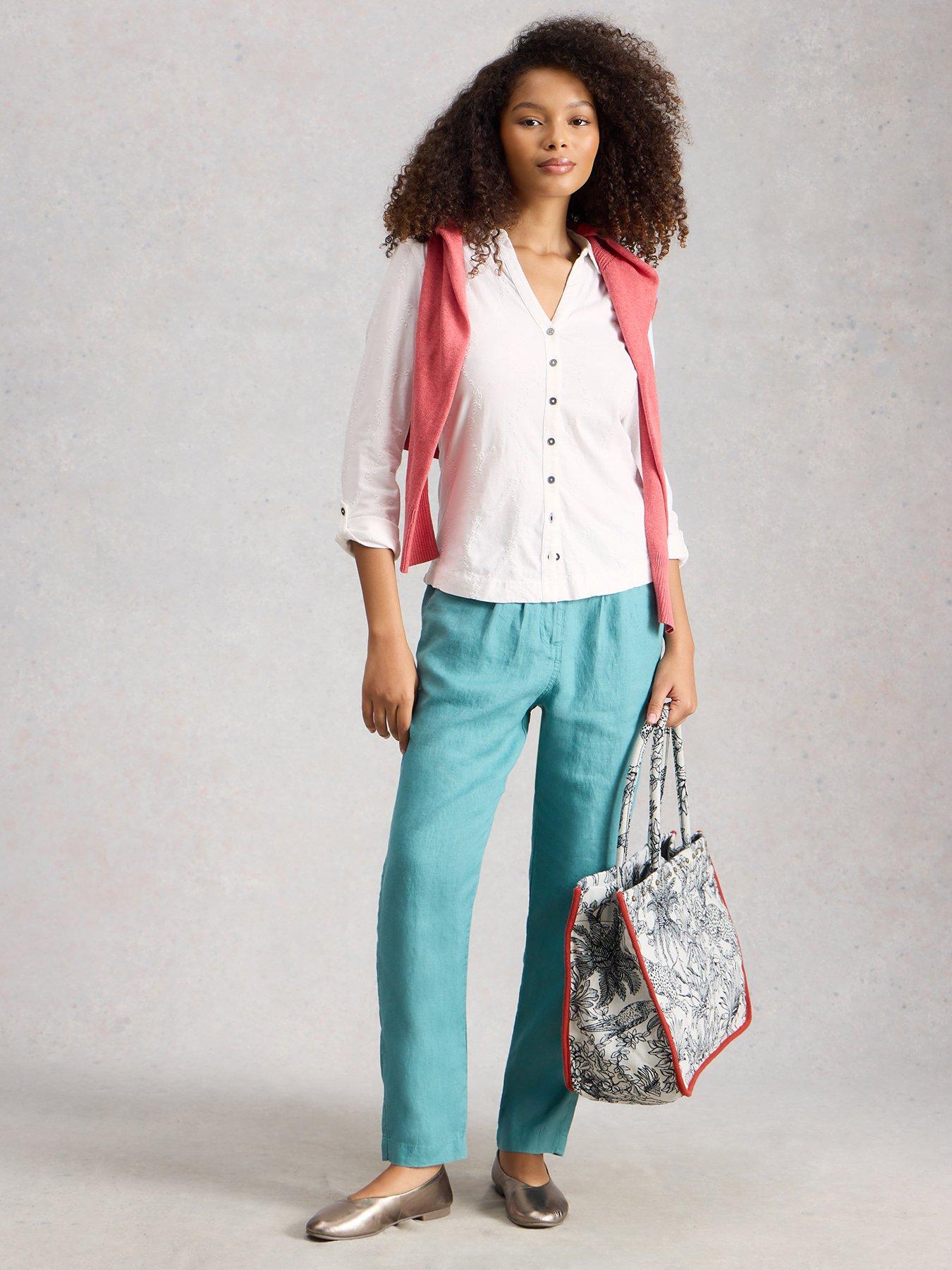 Image 3 of 6 of White Stuff Annie Broderie Jersey Shirt