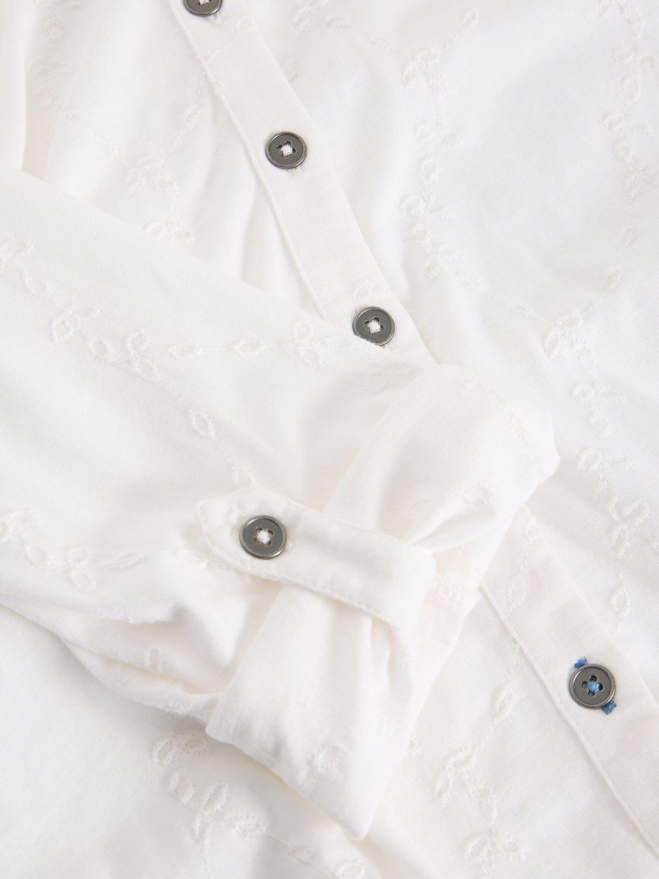 Image 6 of 6 of White Stuff Annie Broderie Jersey Shirt
