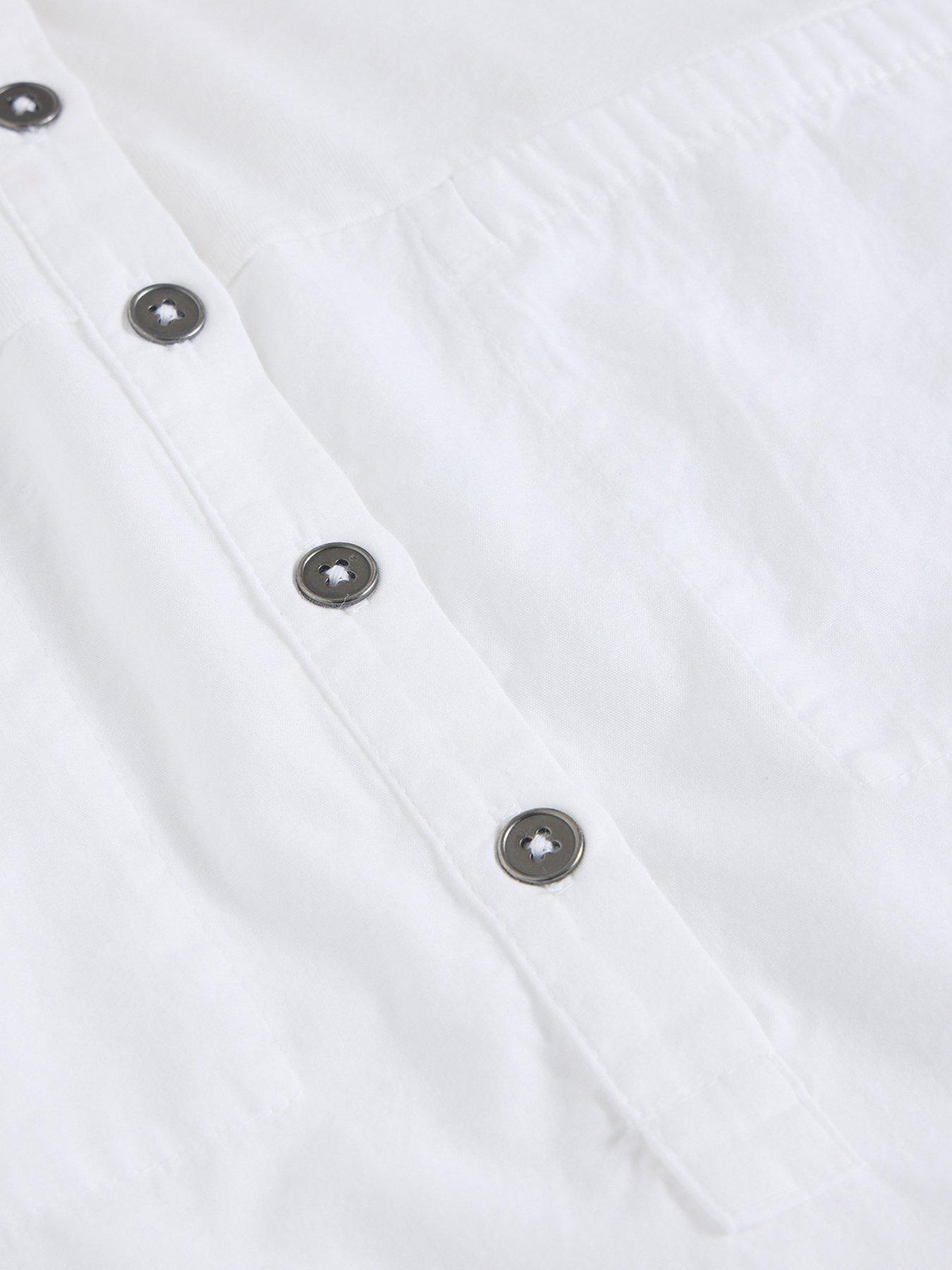 Image 6 of 6 of White Stuff Beth 3/4 Sleeve Shirt - White