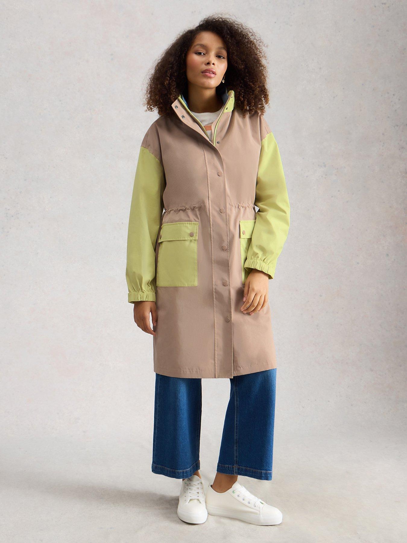 White Stuff Beth Waterproof Coat - Green