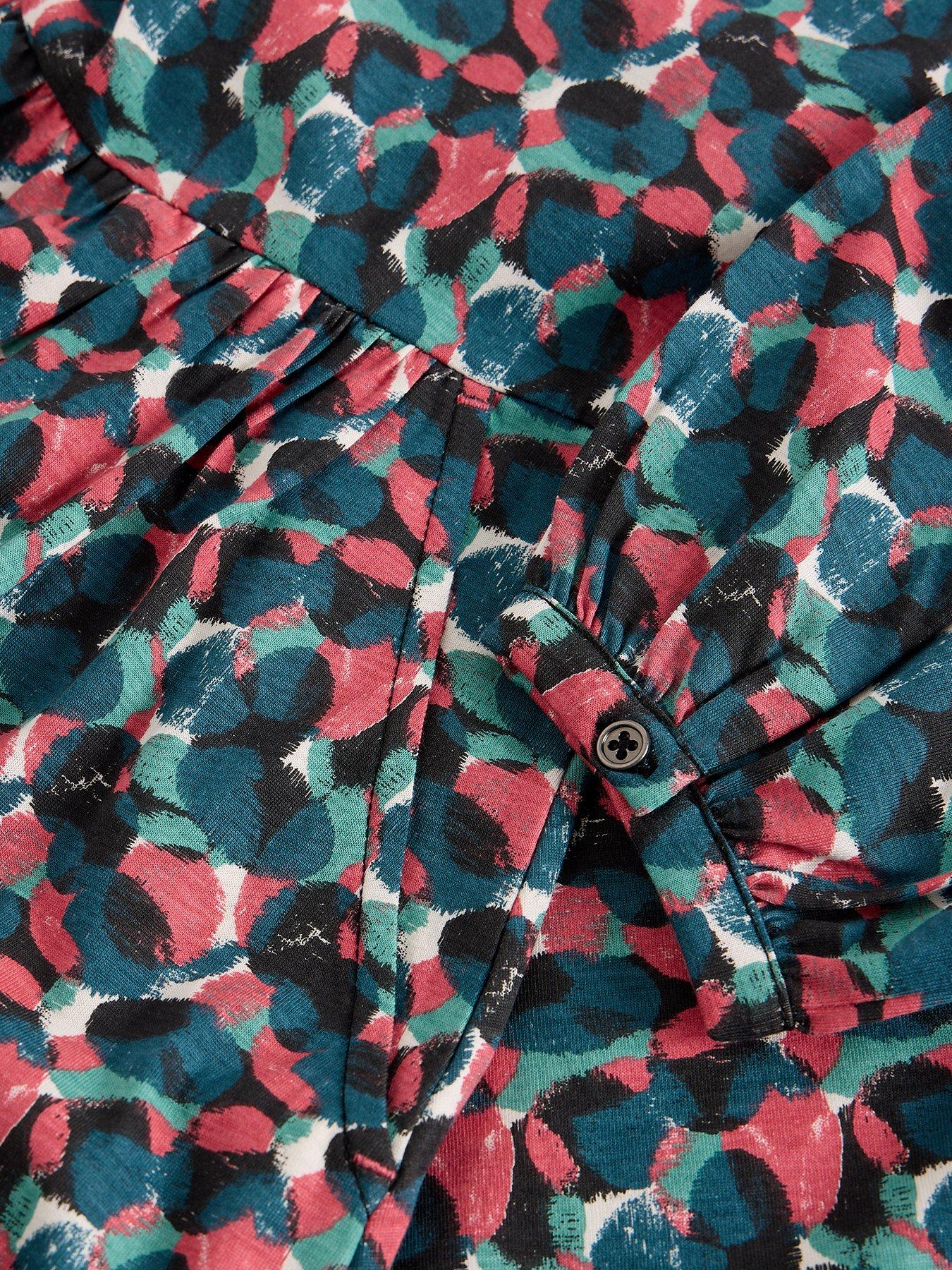 Image 6 of 6 of White Stuff Lola Jersey Dress - Blue