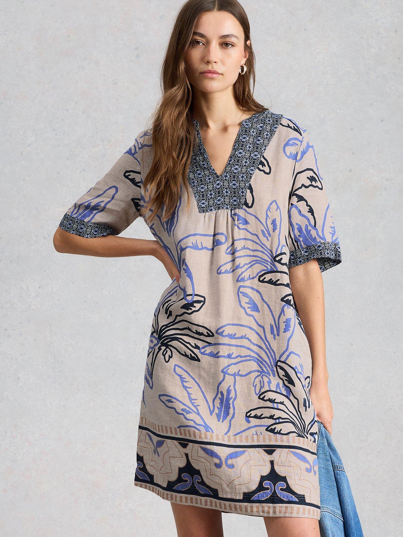 White Stuff Ash Linen Dress