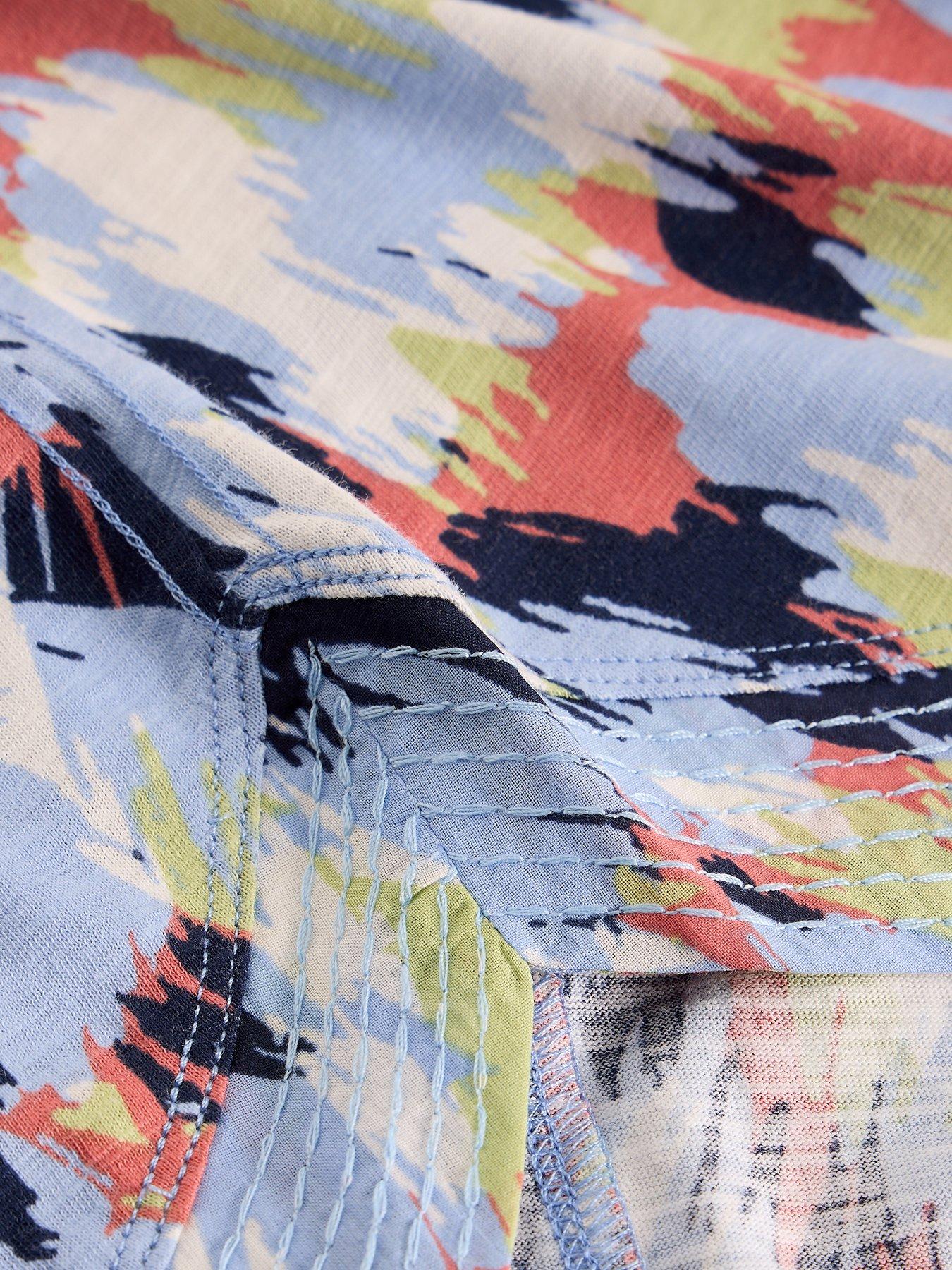 Image 6 of 6 of White Stuff Weaver Notch Neck Tee